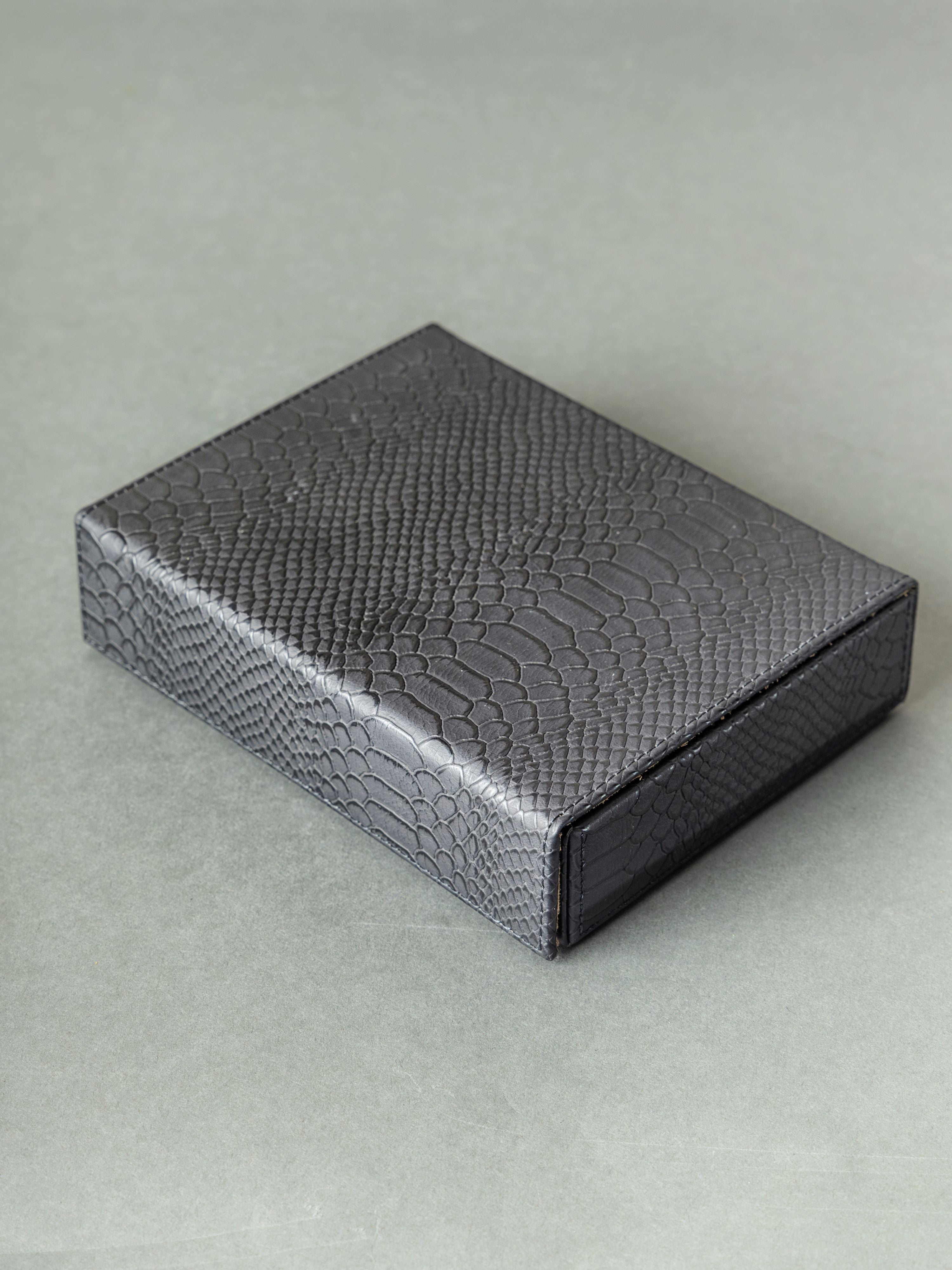 Playing card case, faux leather