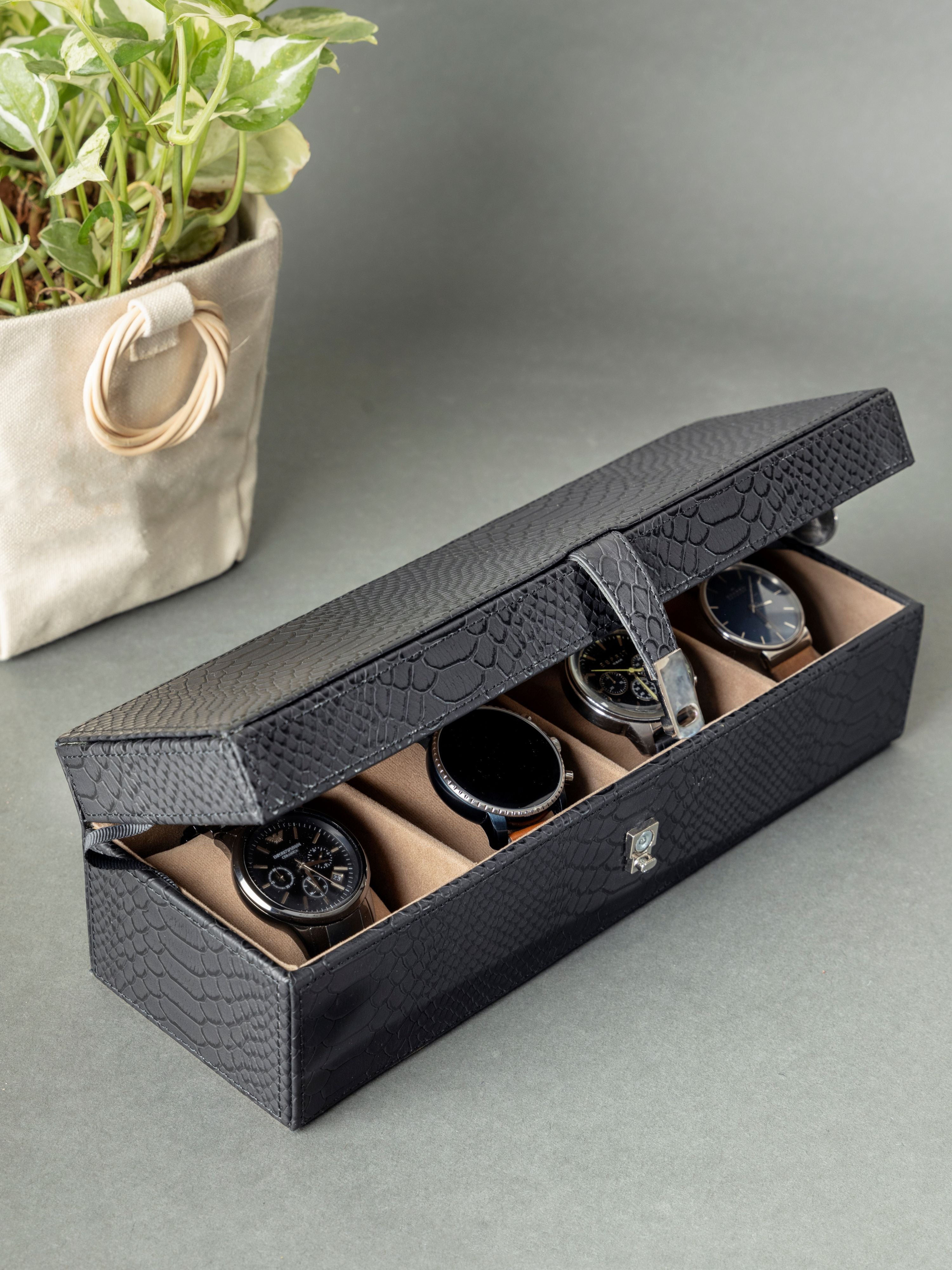 Watch Case, faux leather