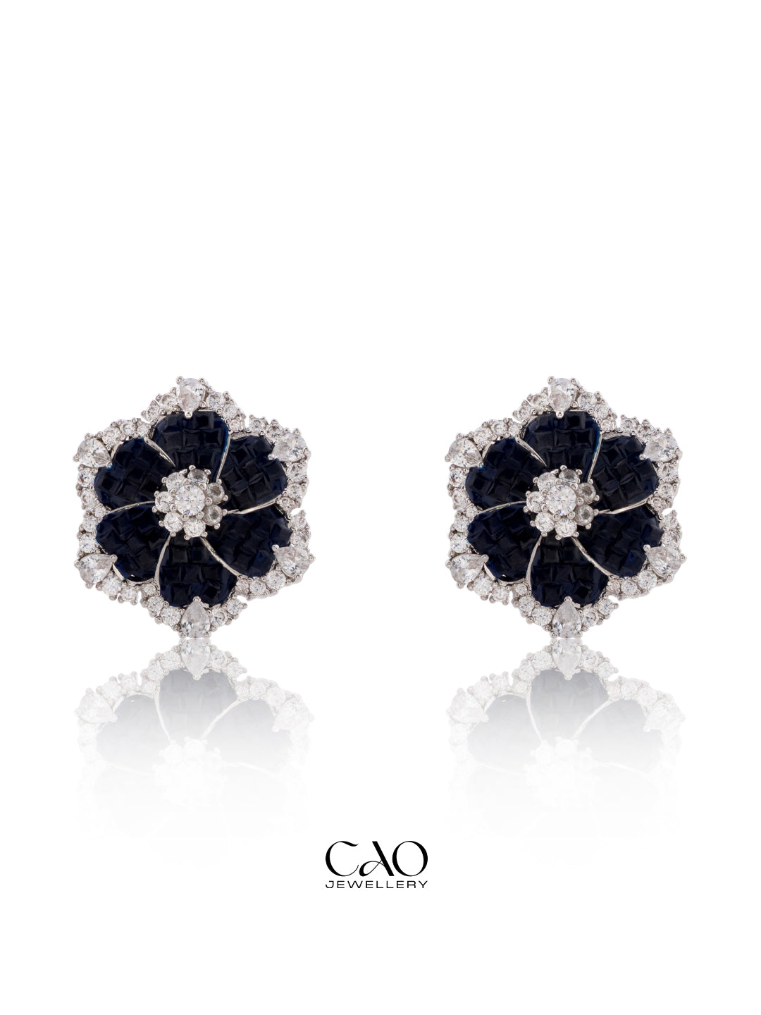 Blue Bloom Studs