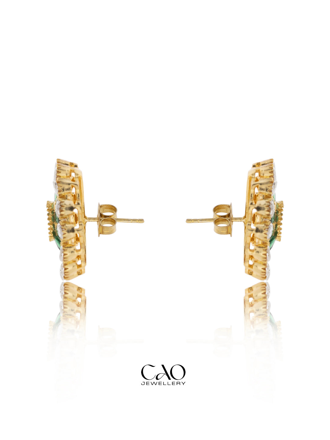 Green Aura Studs