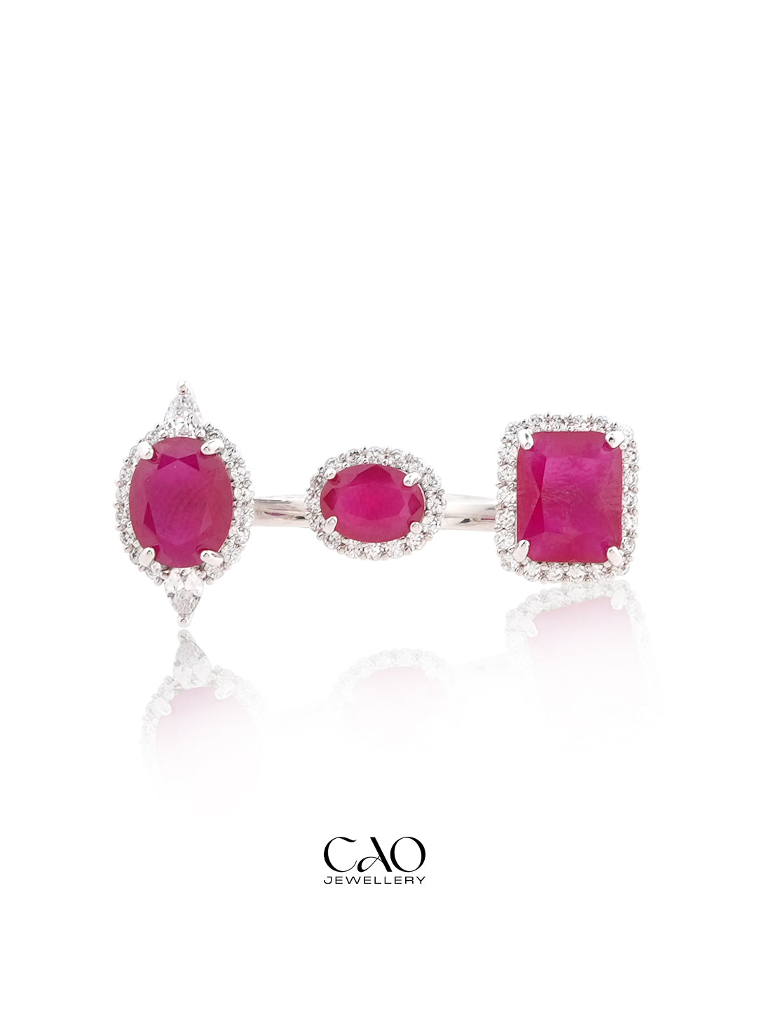 Ruby Trio Ring