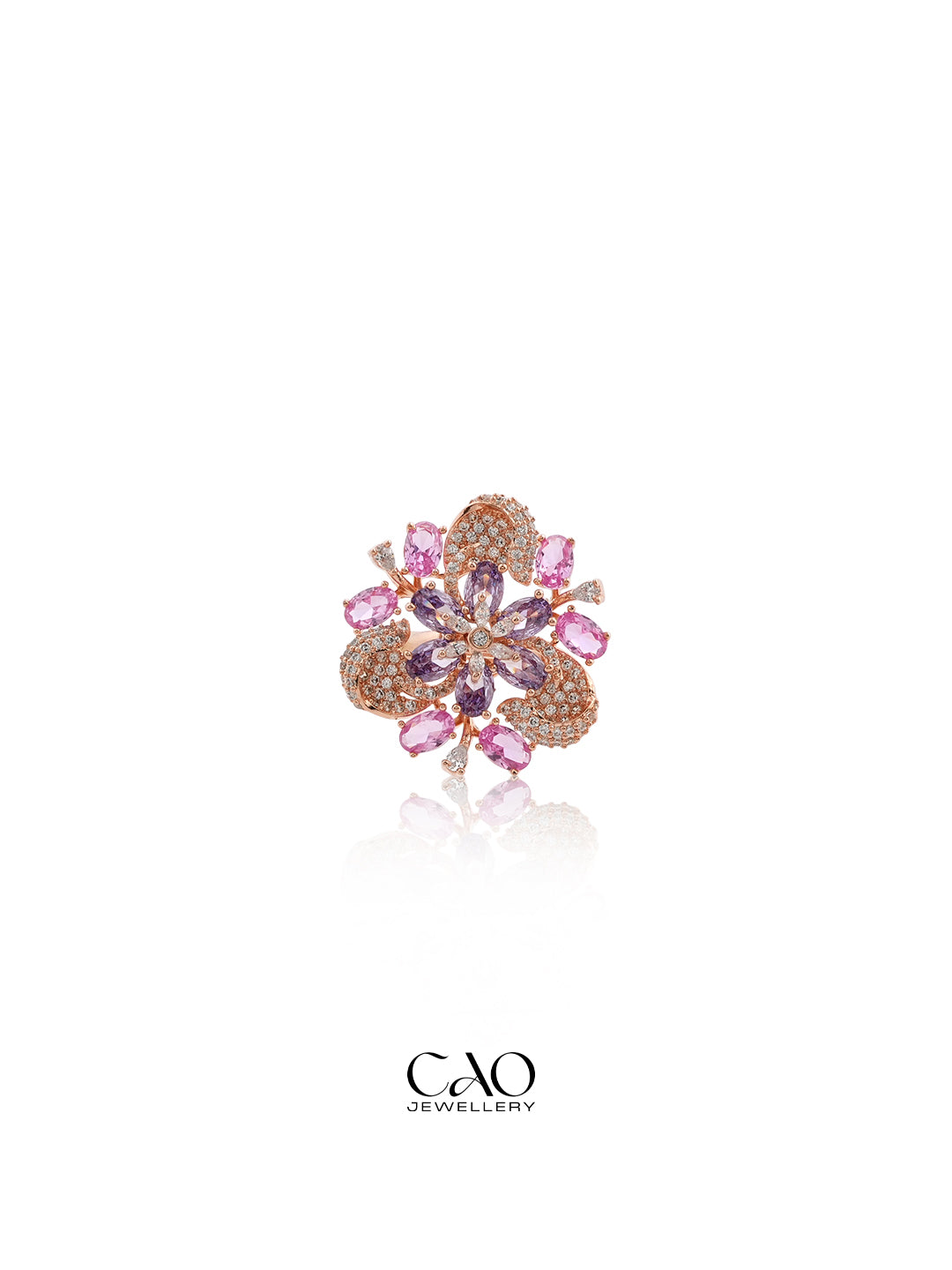 Violet Bloom Ring