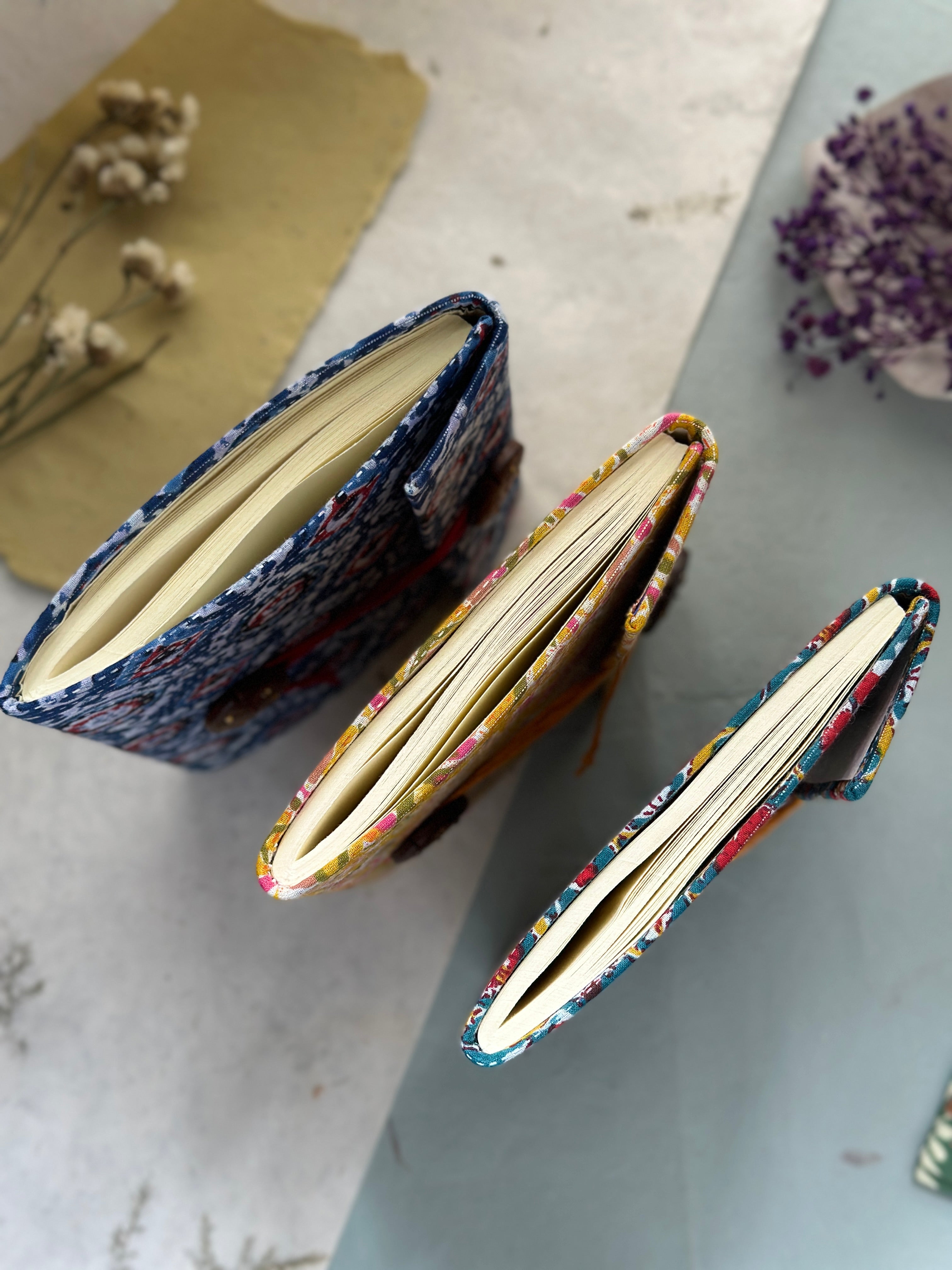 Traditional Bahi Notebook- Indigo