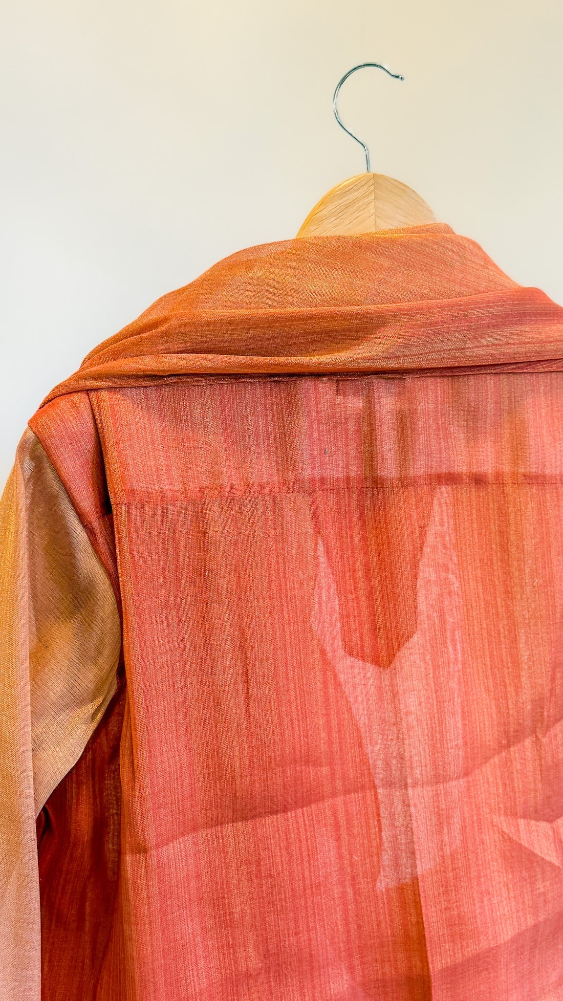 Goldline Classic Drape Kurta - Kesari Amber