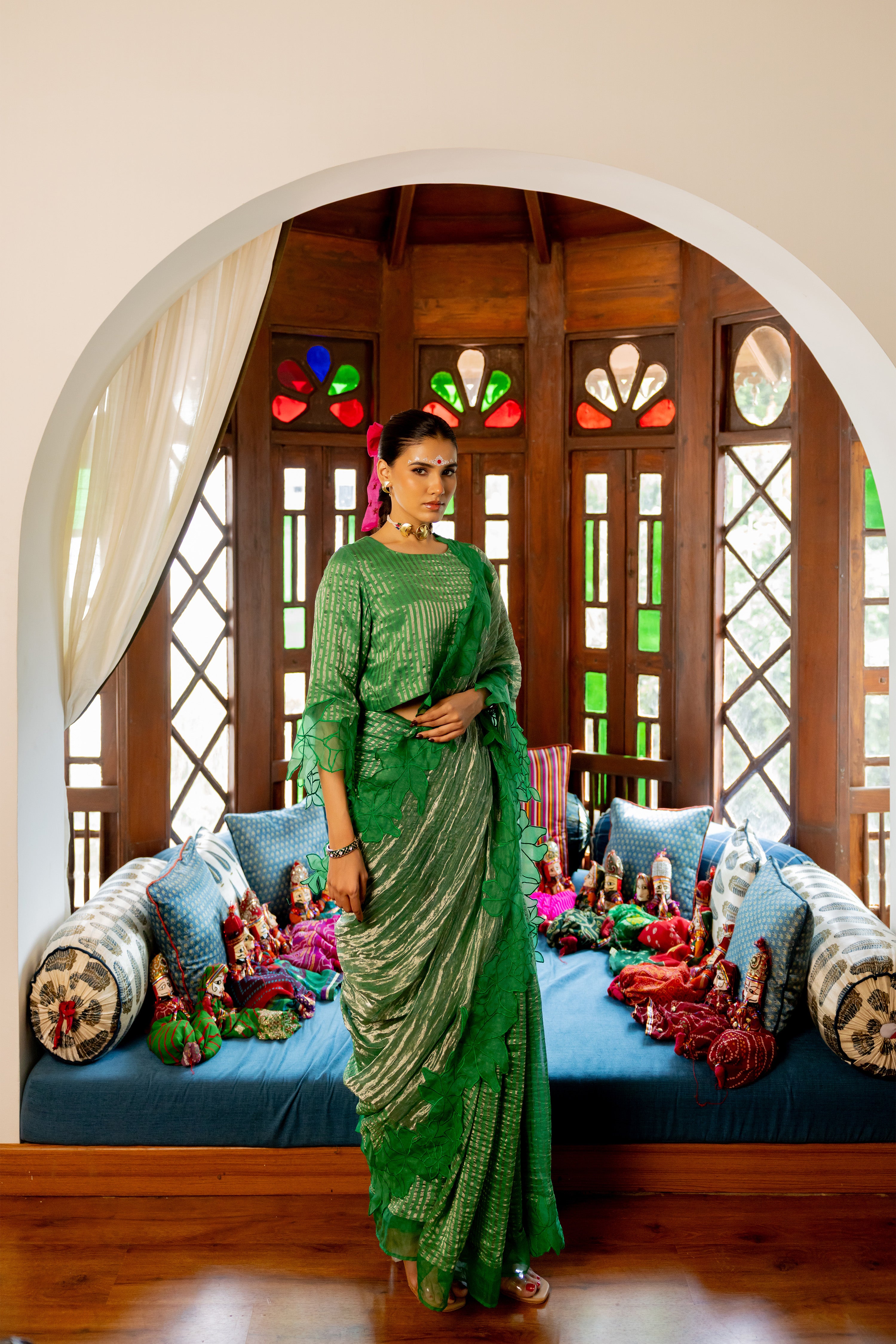GREEN SAREE (Aranay)