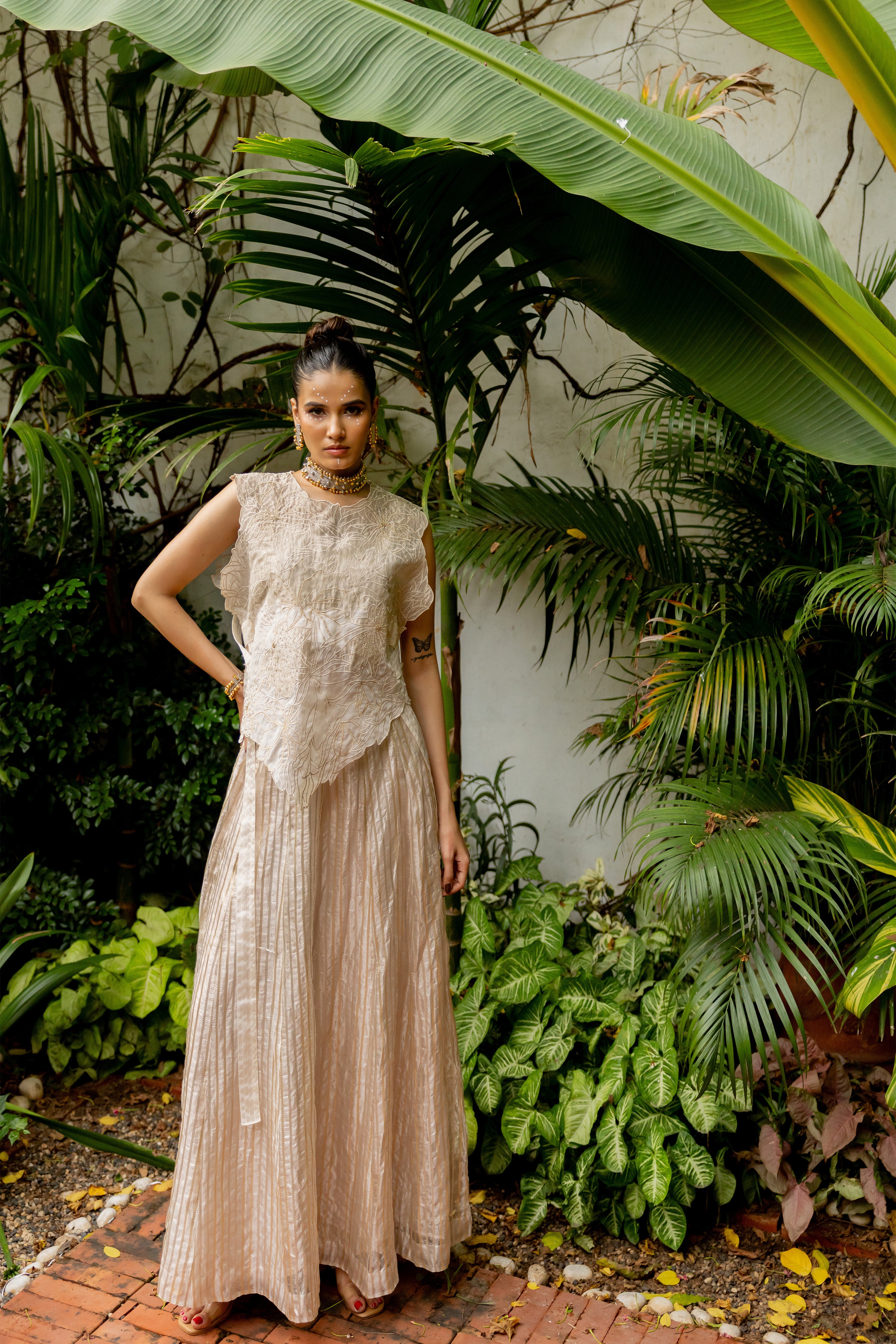 Ivory Bib set (Lorena)