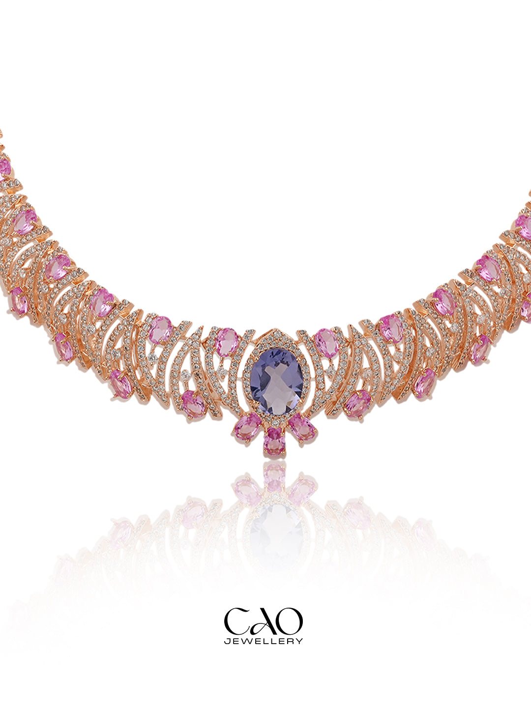 Blush Arc Necklace