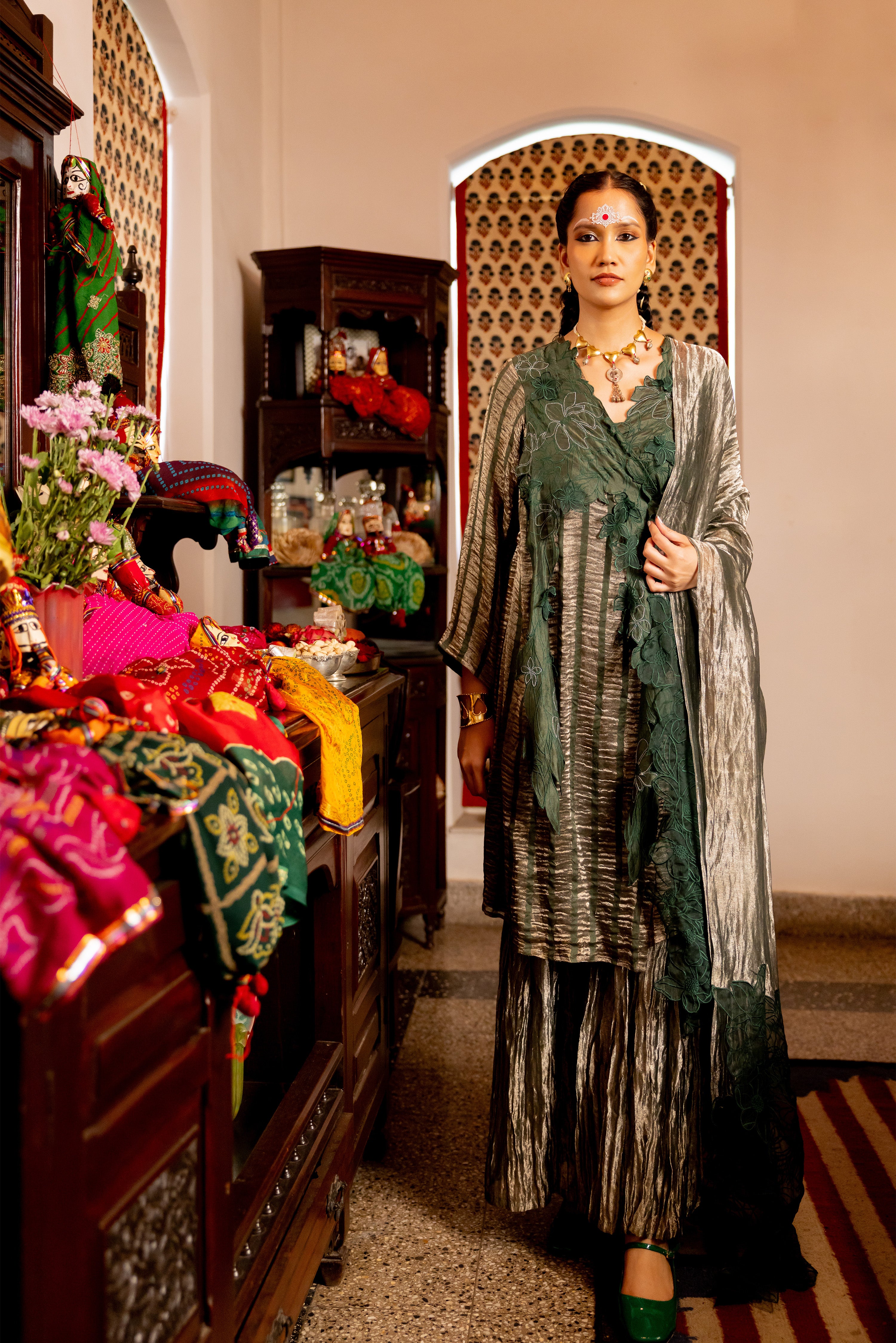 Bottle green set (Amyra)