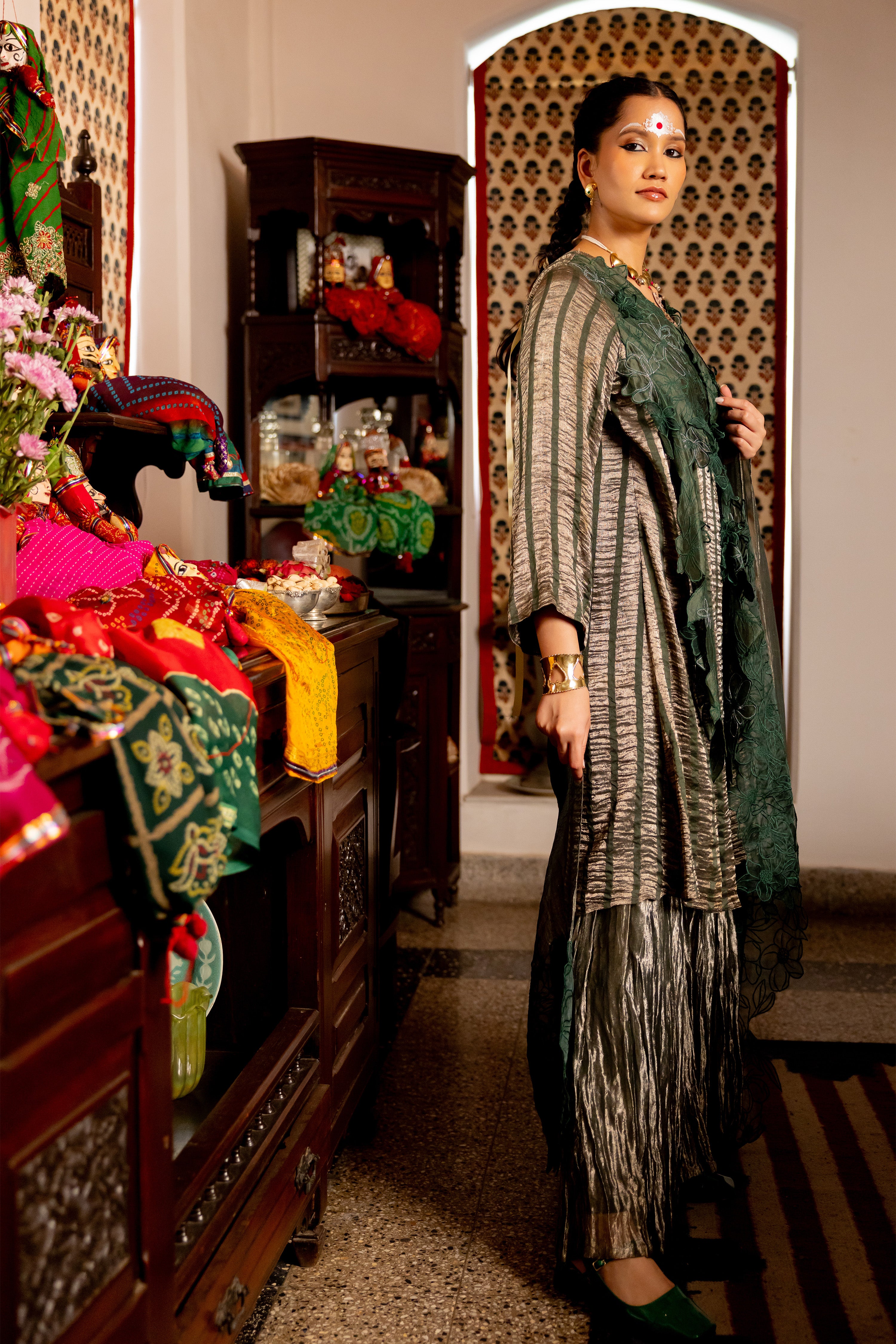 Bottle green set (Amyra)