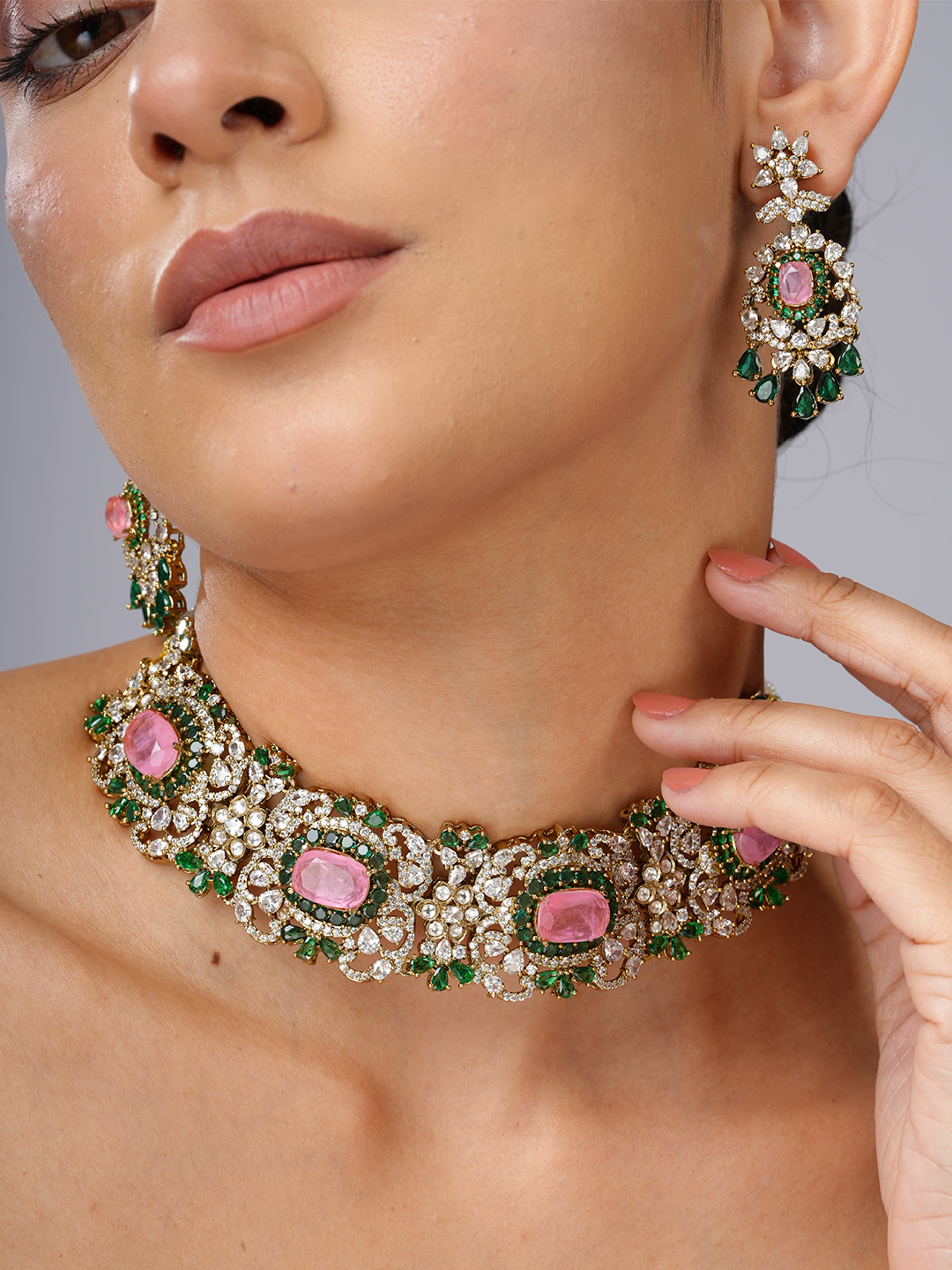 Pink Regent Necklace