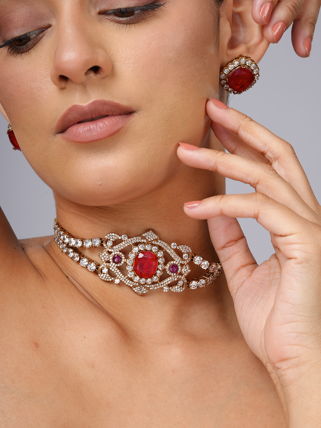 Ruby Tennis Necklace
