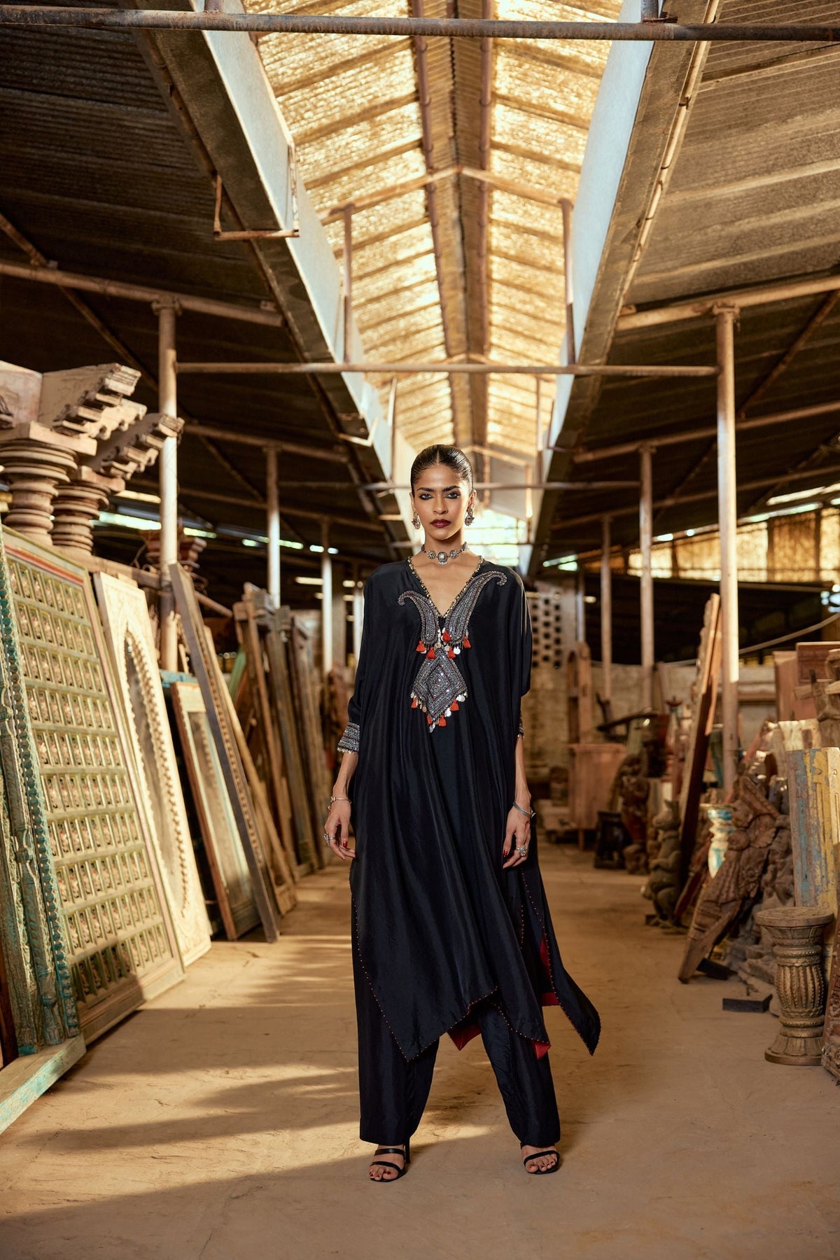 KAFTAN KURTA WITH SALWAR