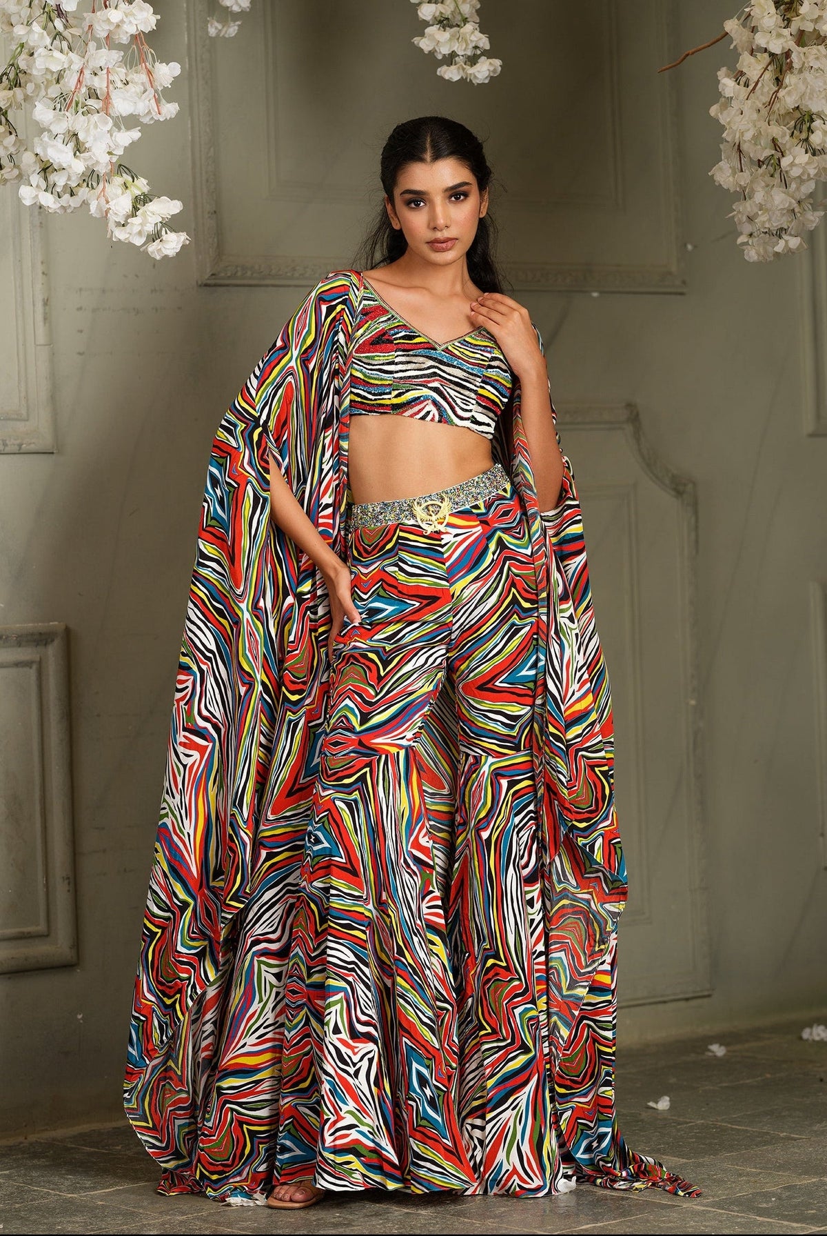 Elegant Drape Sharara Set