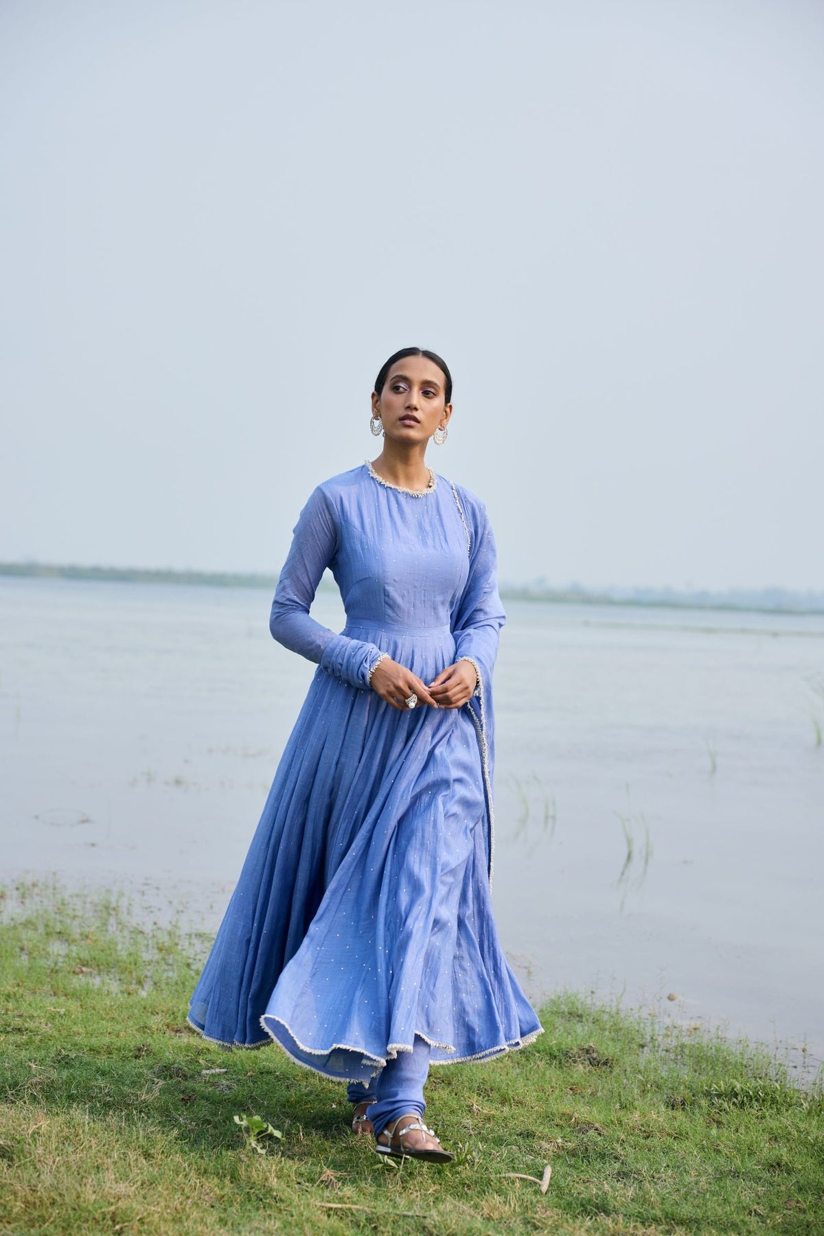 ANARKALI PAIRED WITH CHURIDAR AND DUPATTA