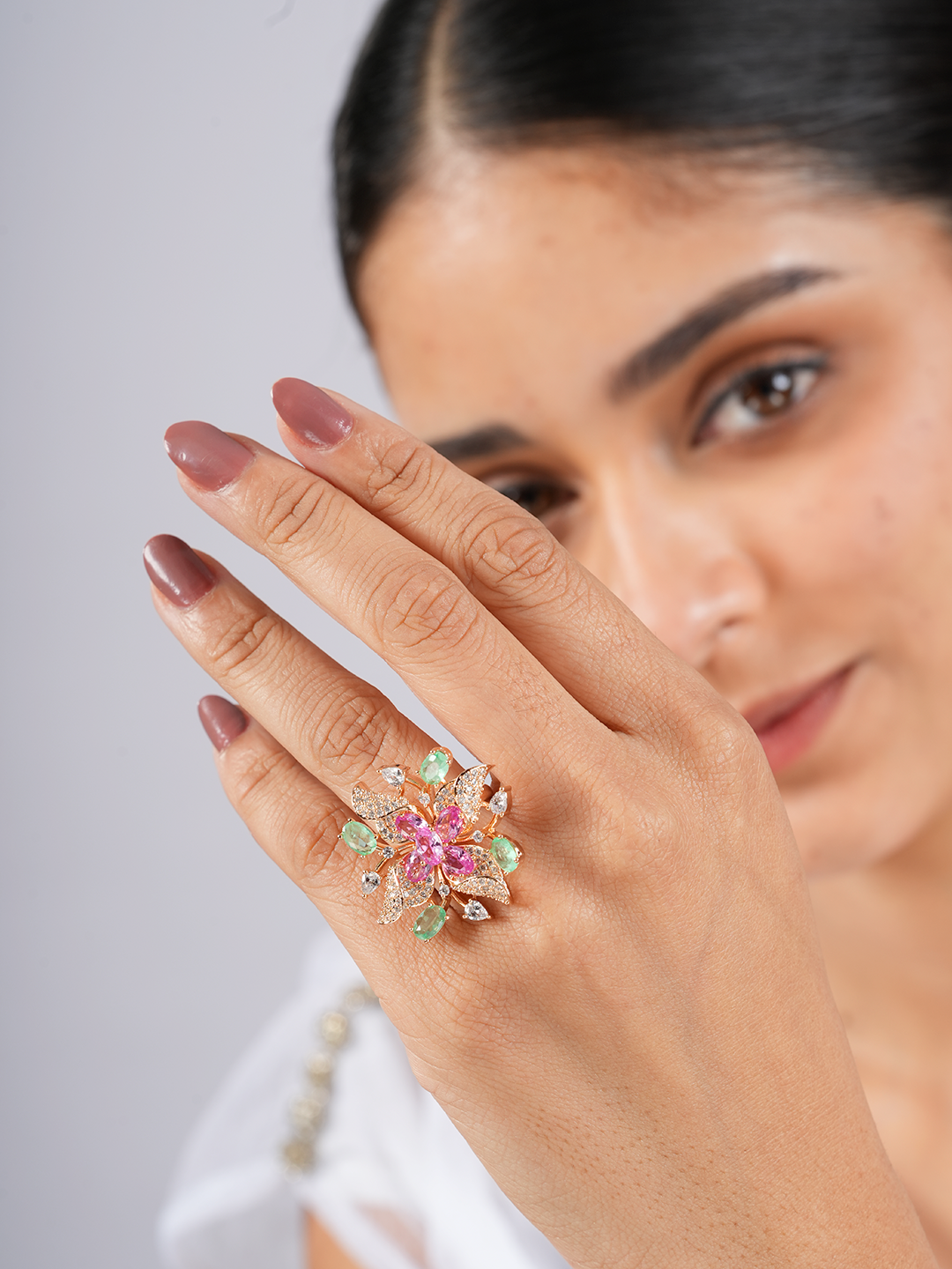 Floral Spark Ring