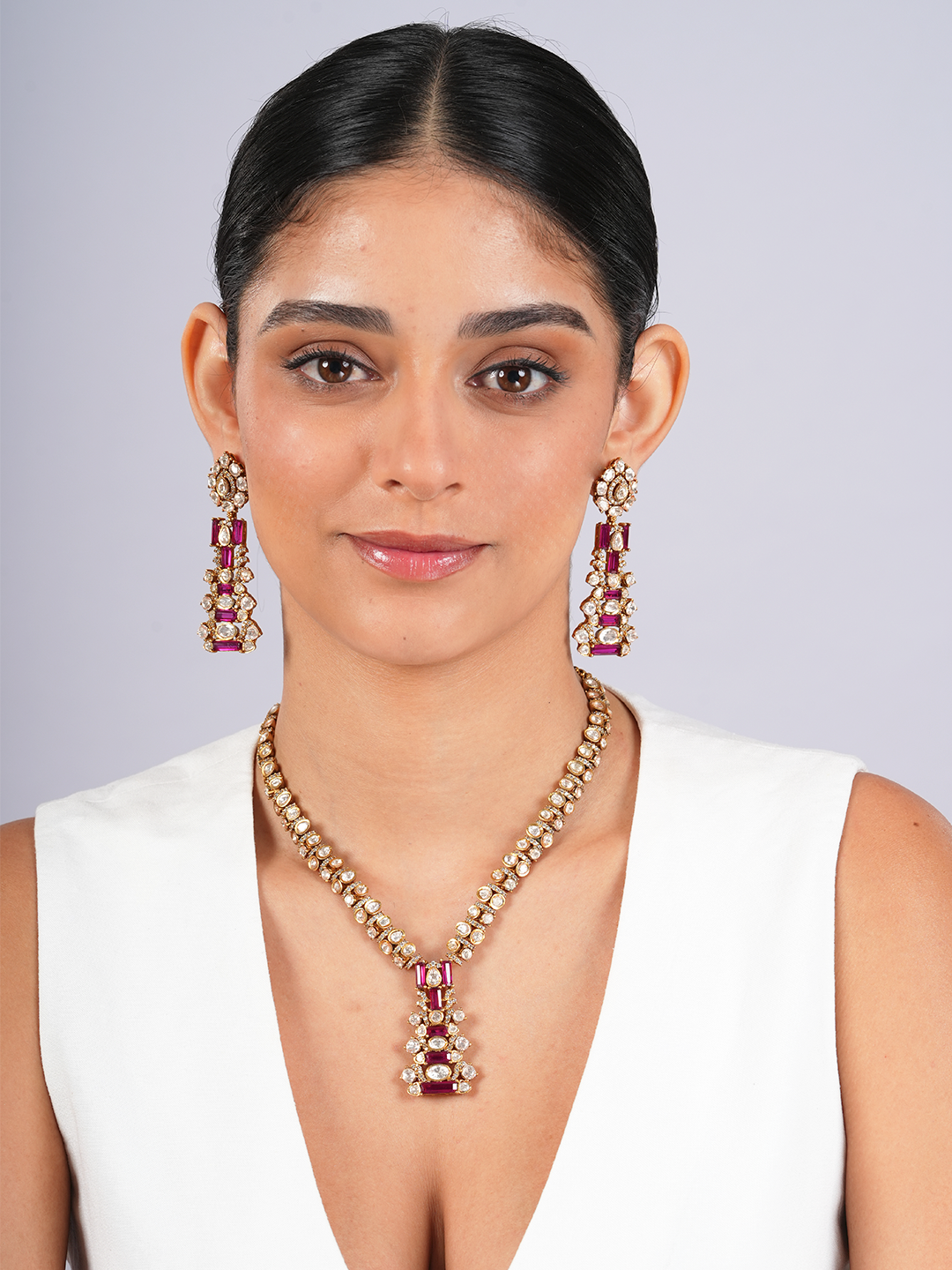 Ruby Statement Necklace