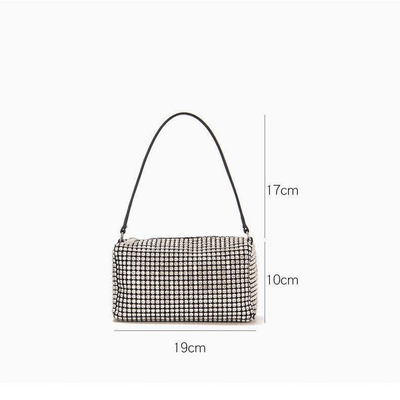 Fulgora - Ladies Box Bag with rhinestones
