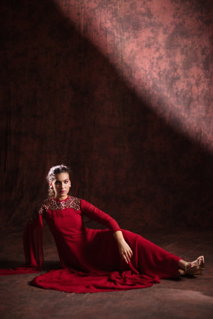 Scarlet Mirage Gown