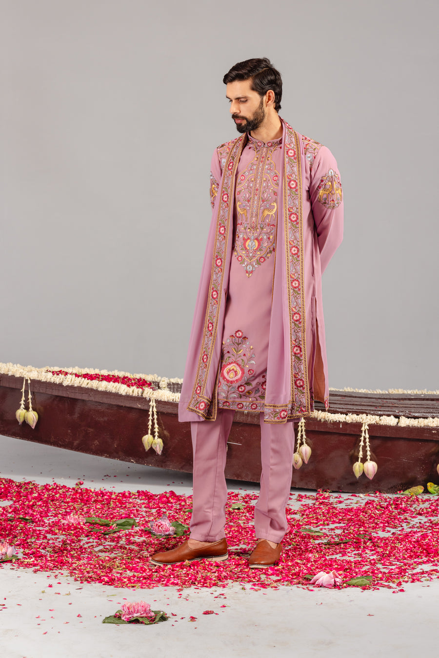 DEER GARDEN PURPLE KURTA SET