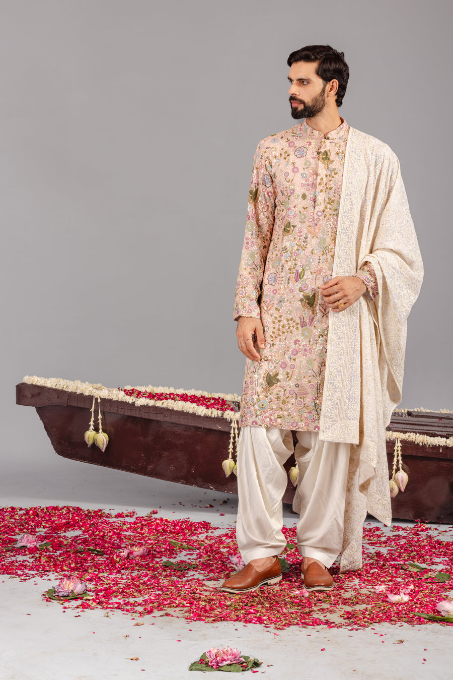 PHOOL PANKH PINK KURTA SET