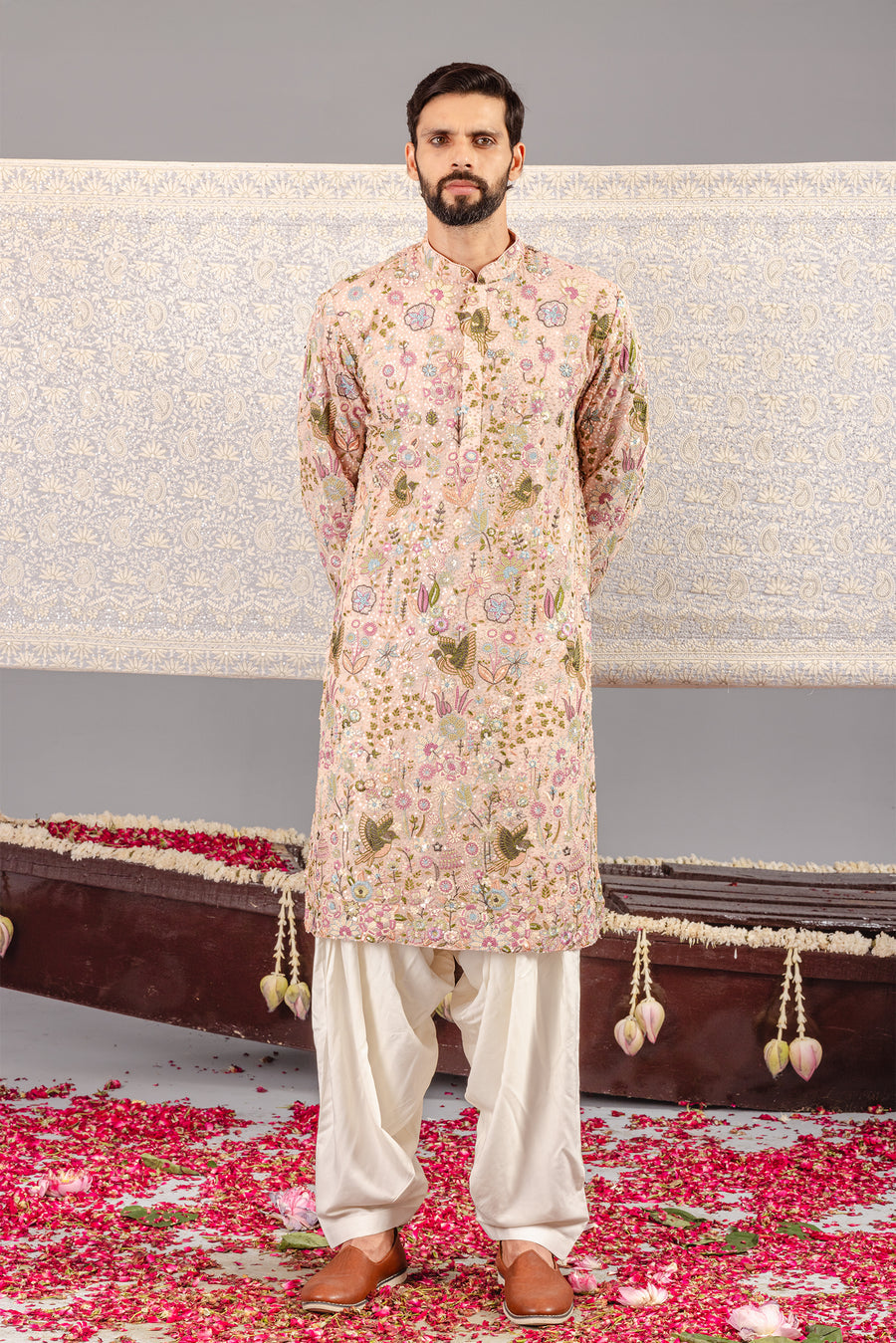 PHOOL PANKH PINK KURTA SET