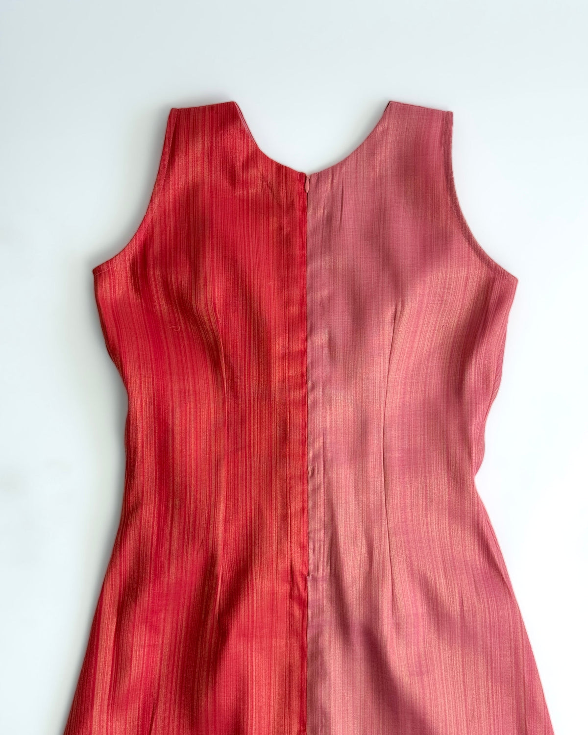 Bias Gather Dress - Coral & Rose