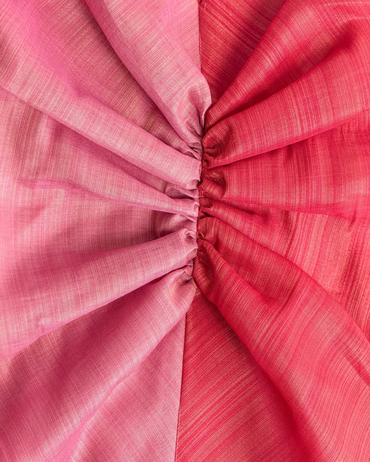 Bias Gather Dress - Coral & Rose