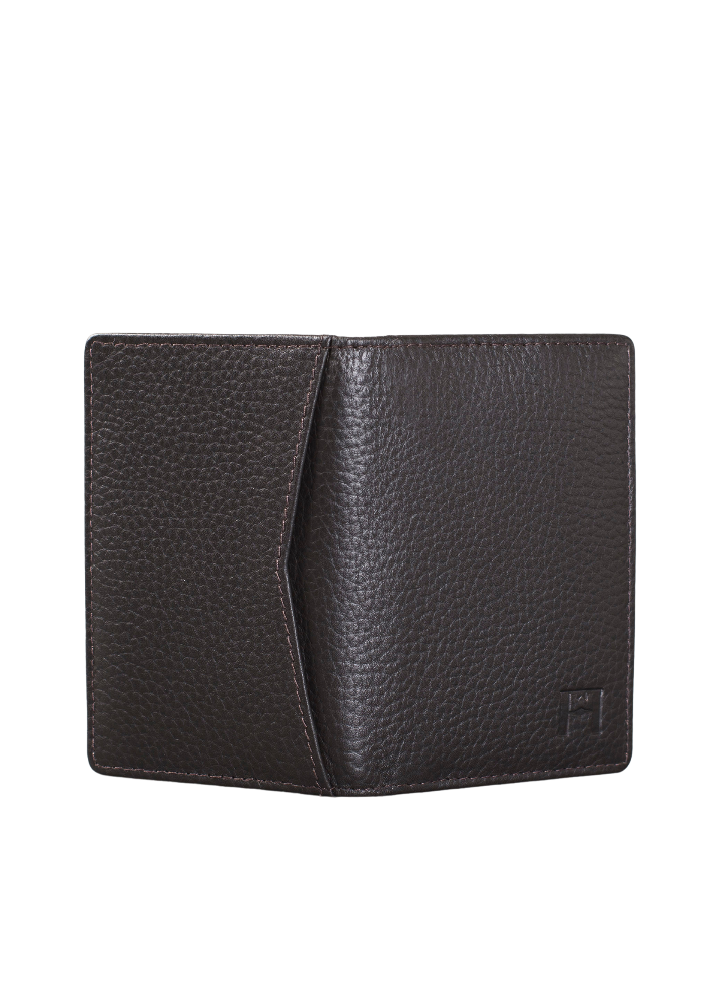 Petite Wallet, Leather with RFID Blocking, col.Dark Brown
