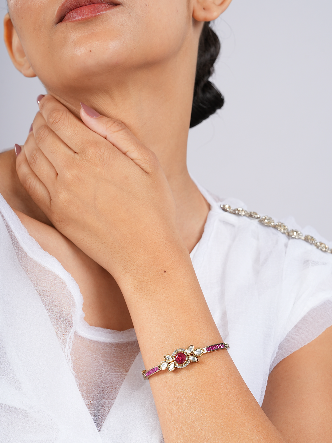 Ruby Petal Bracelet