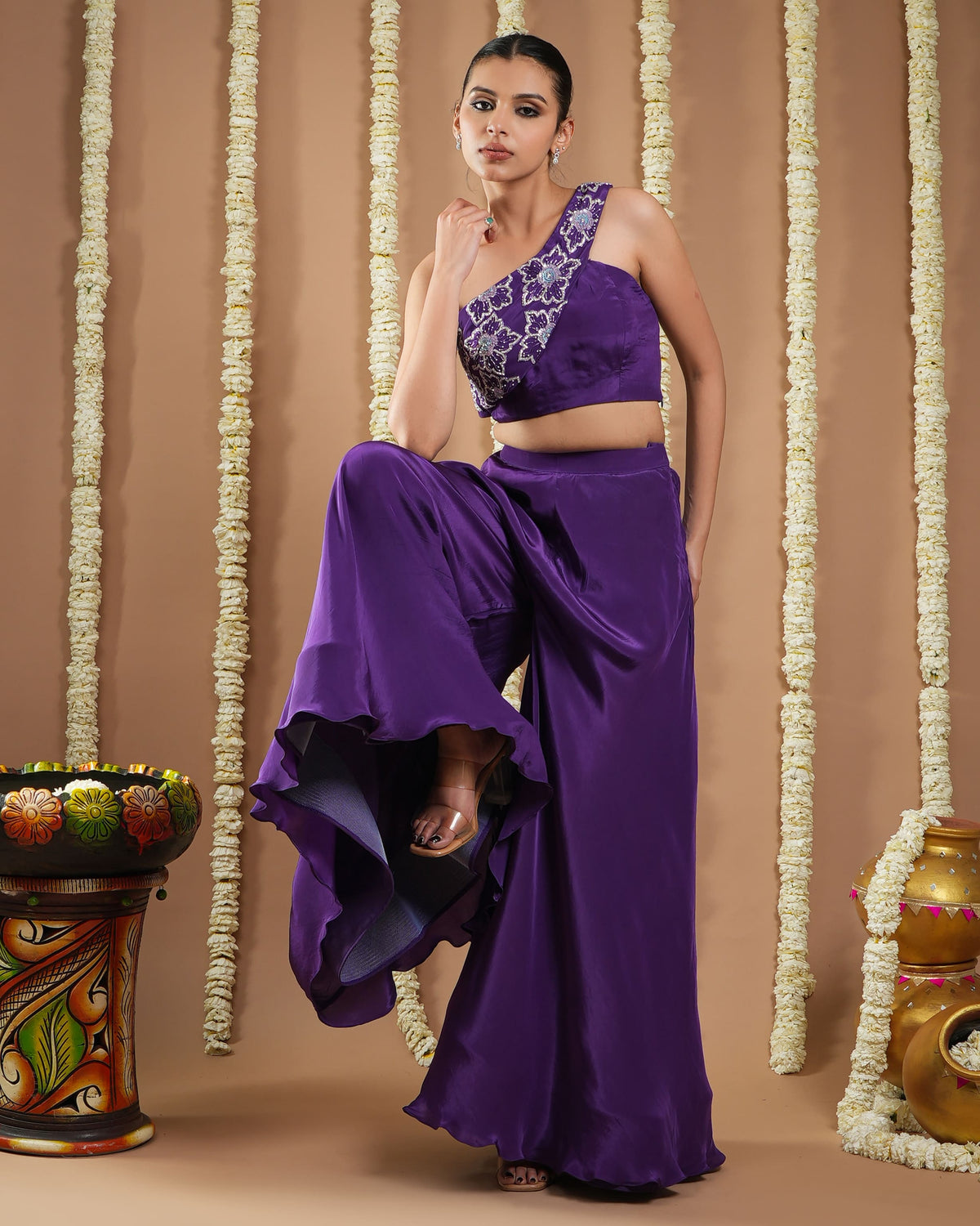 Dark Purple Indo Set (Set Of 2)