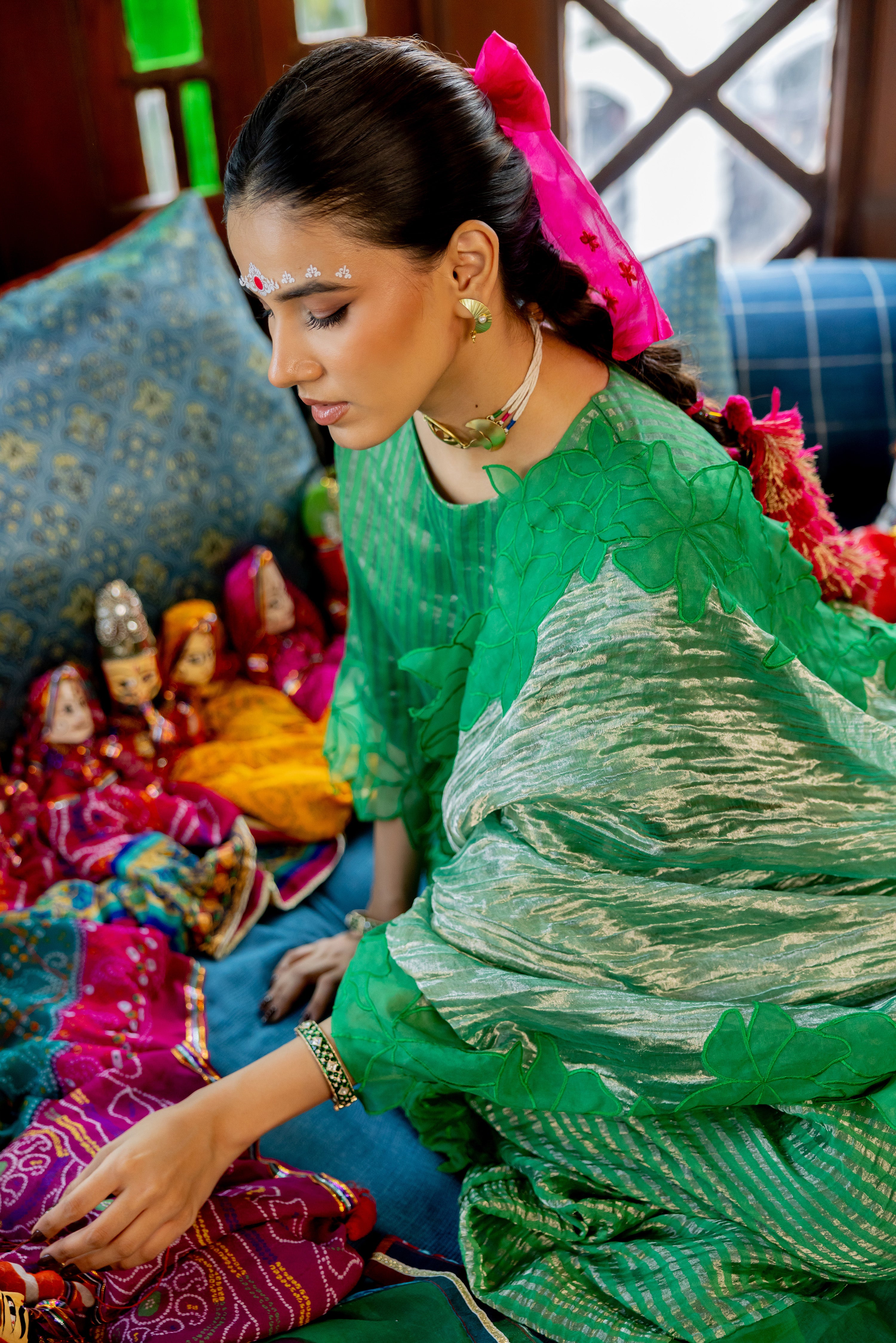 GREEN SAREE (Aranay)
