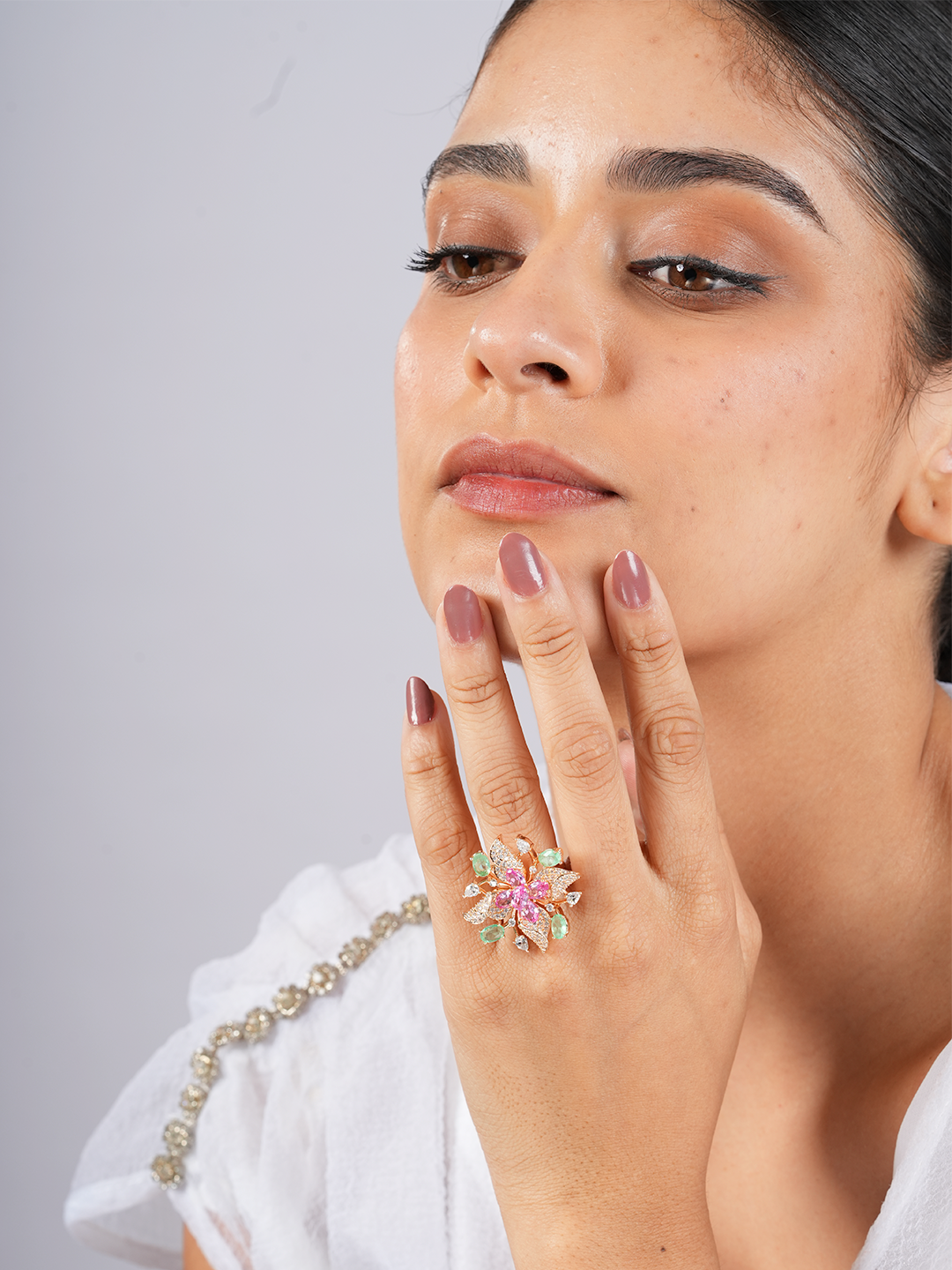 Floral Spark Ring