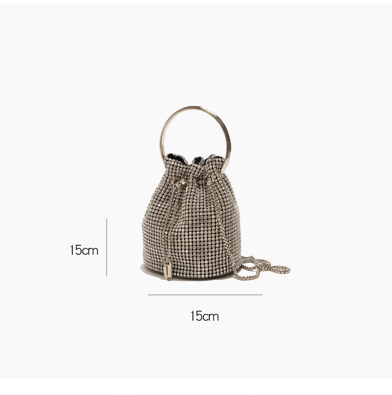 Fiama - ladies Bucket Bag with rhinestones