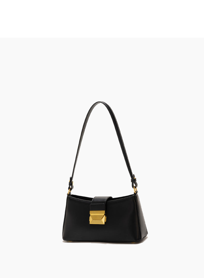 Felice - Ladies Baguette Bag, Faux Leather, col. Black