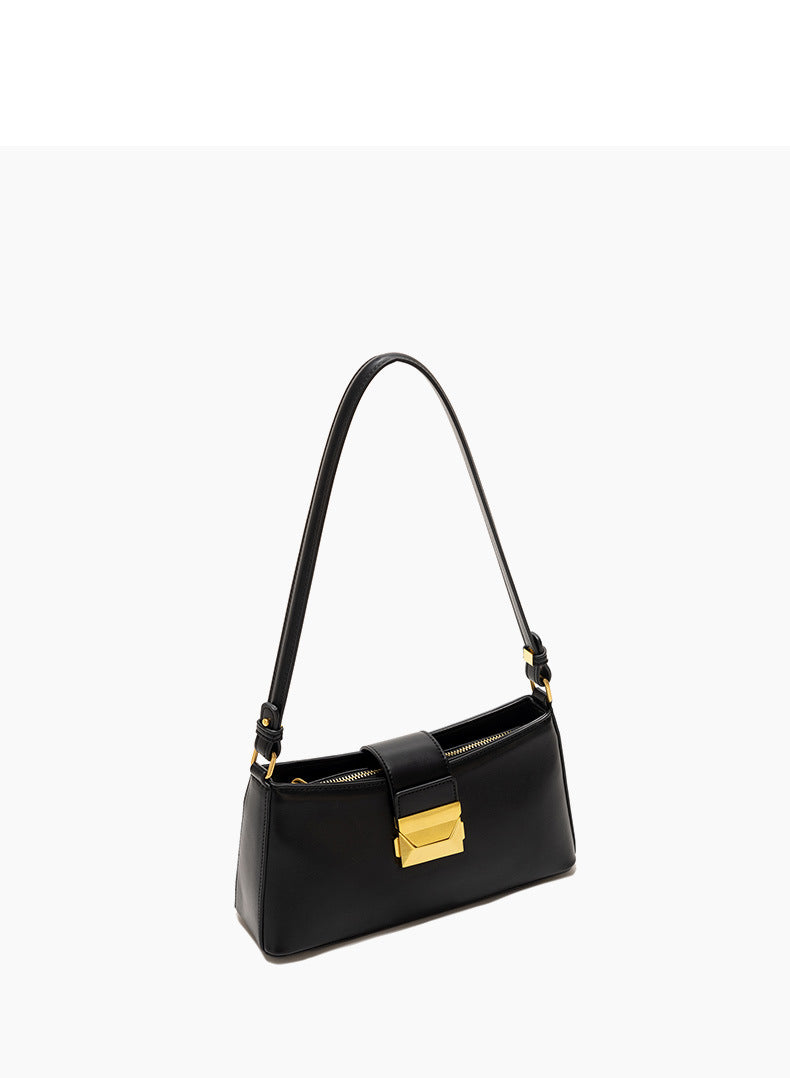 Felice - Ladies Baguette Bag, Faux Leather, col. Black