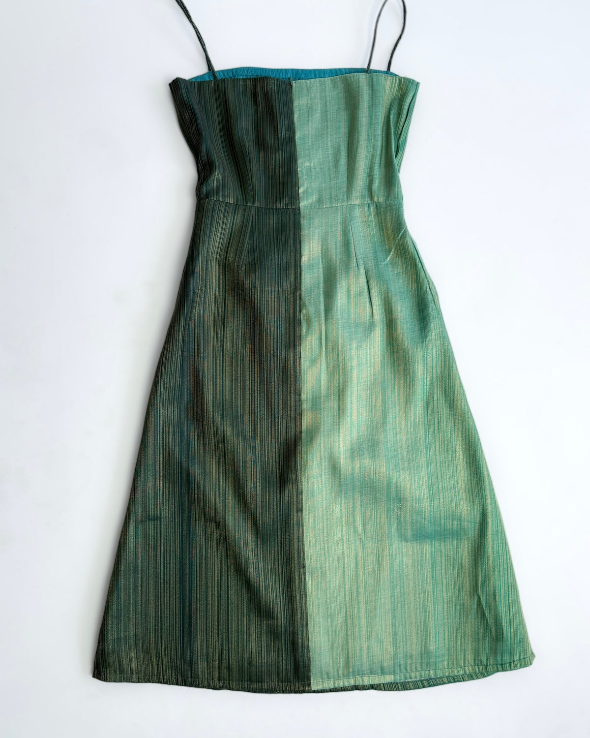 Bias-Draped Dress - Forest Silk