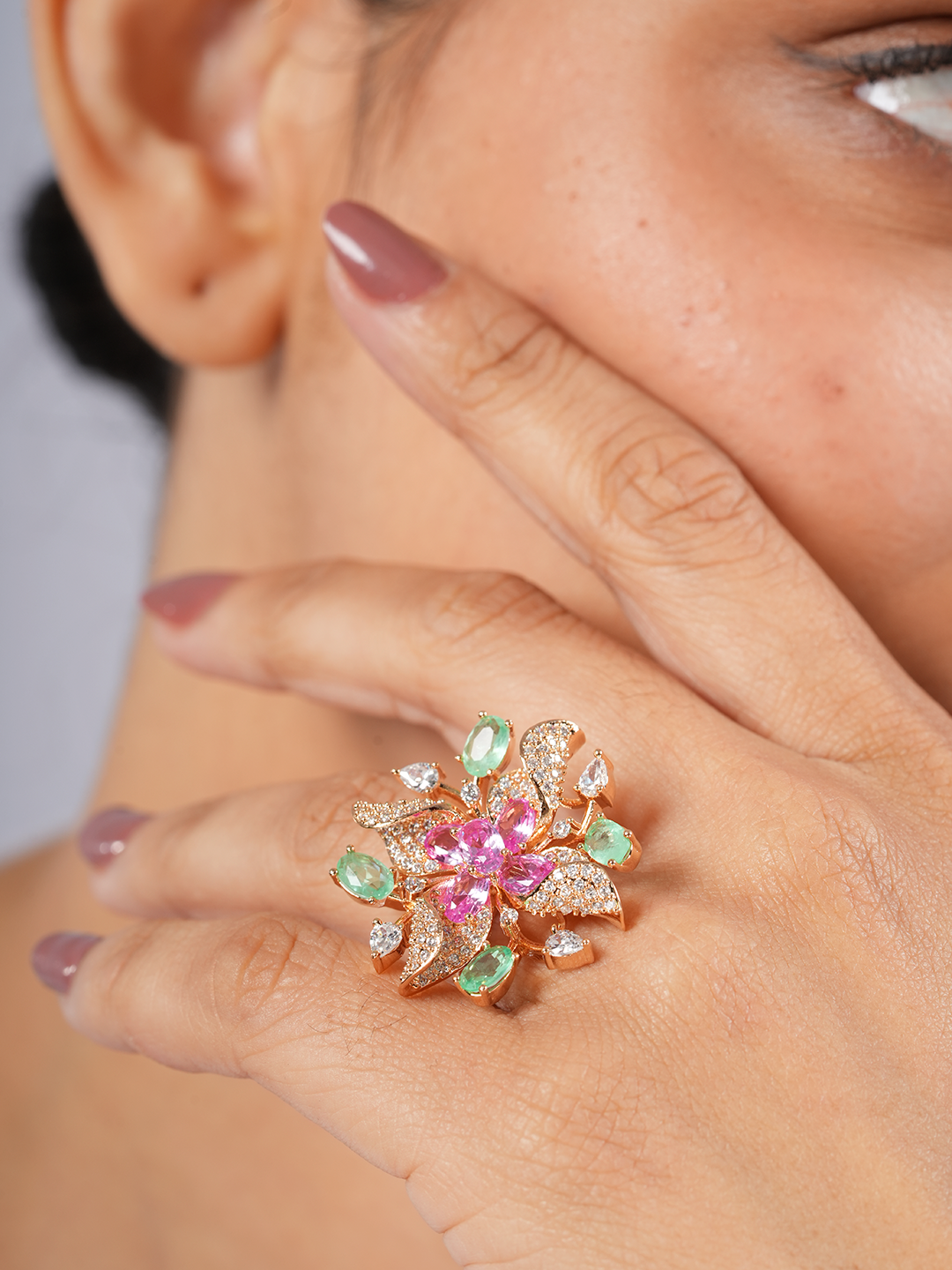 Floral Spark Ring
