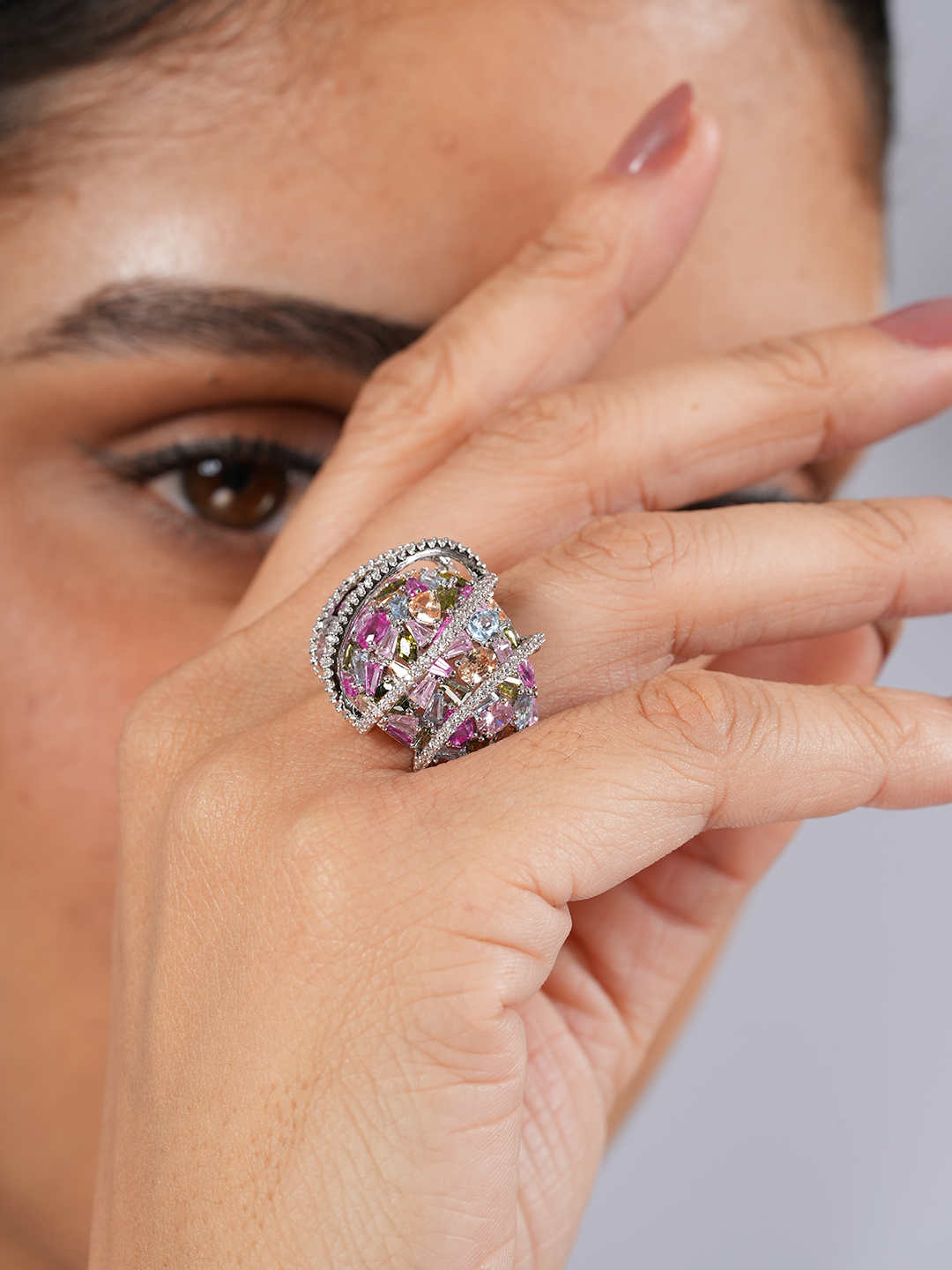 Pastel Spark Ring
