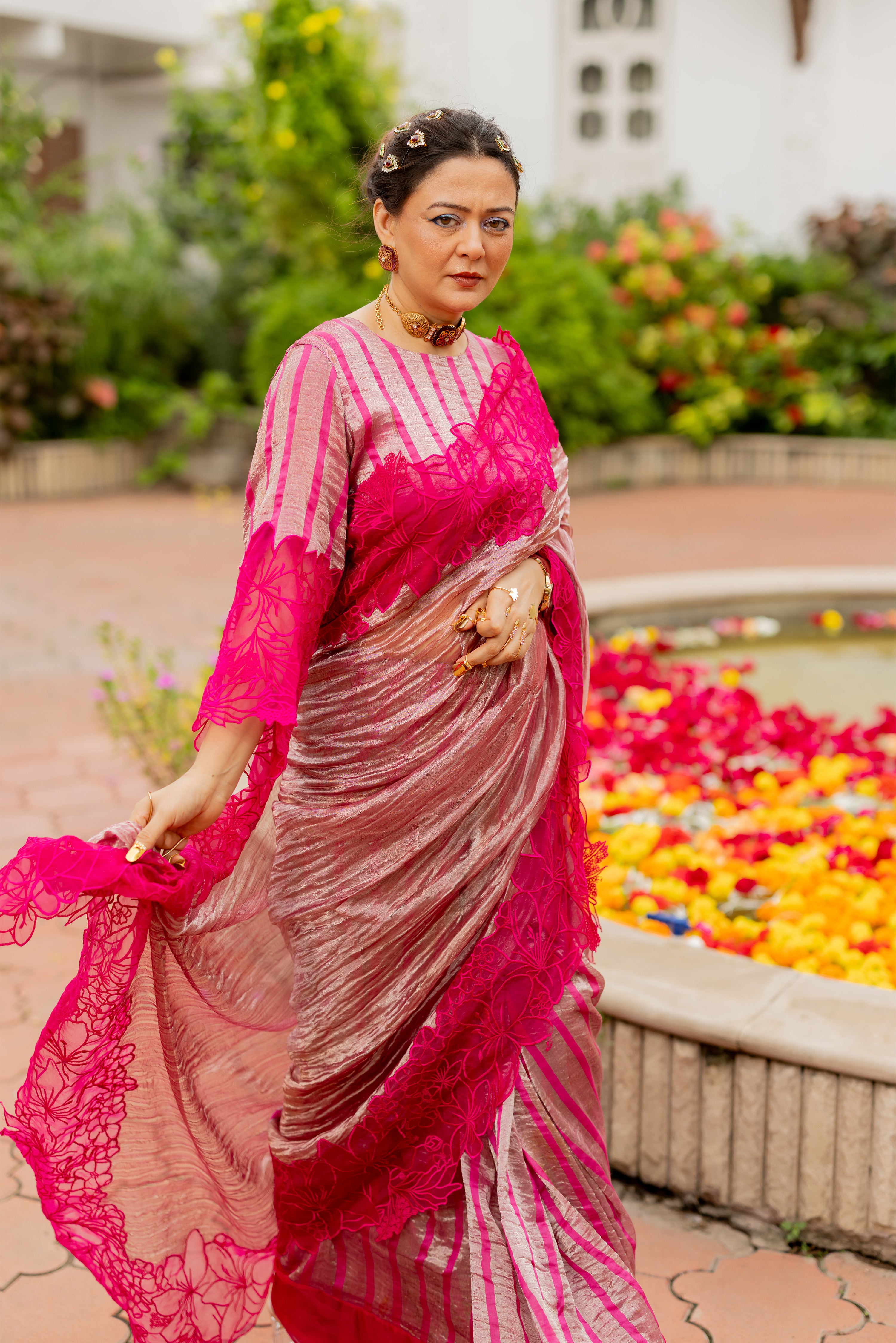 HOTPINK SAREE (LEELA)