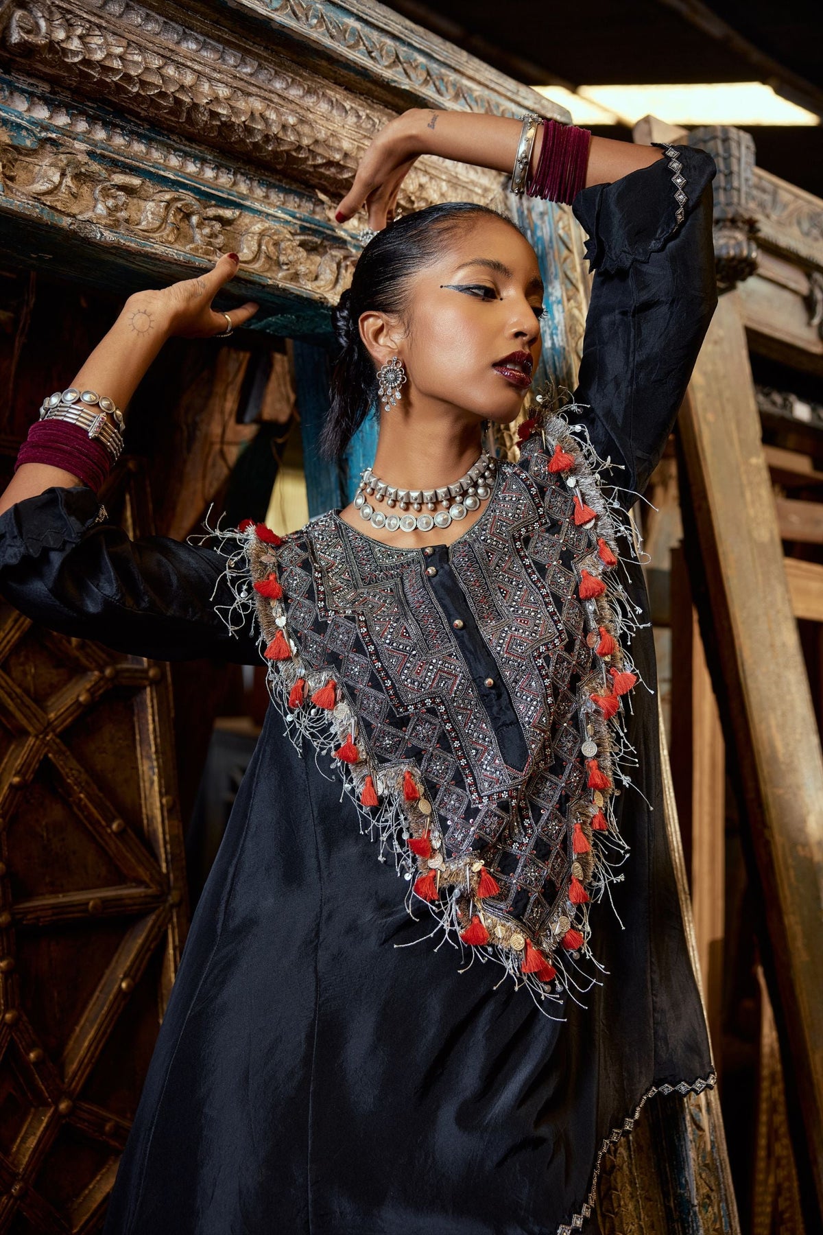 GHARARA AND BOXY FIT KURTA