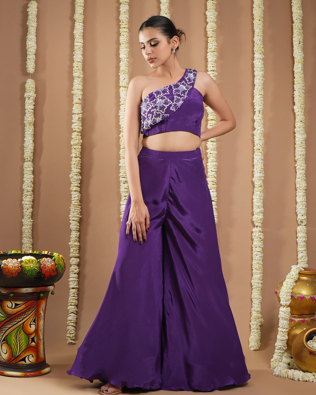 Dark Purple Indo Set (Set Of 2)