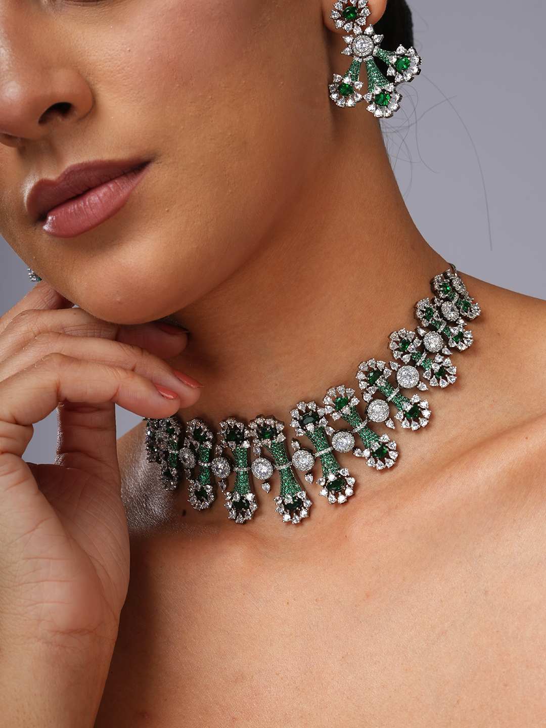 Emerald Cascade Necklace