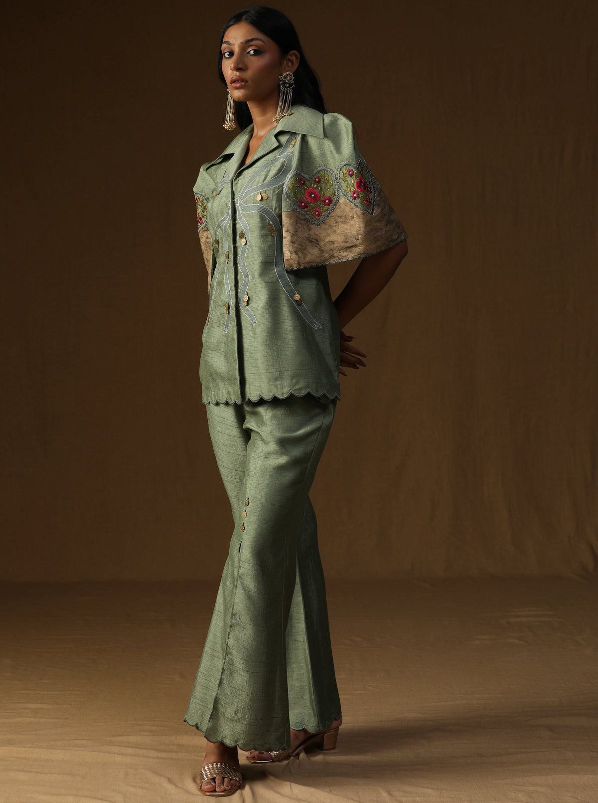 Chitra Pista Noor – The Artisan Rooh Co-ord Set