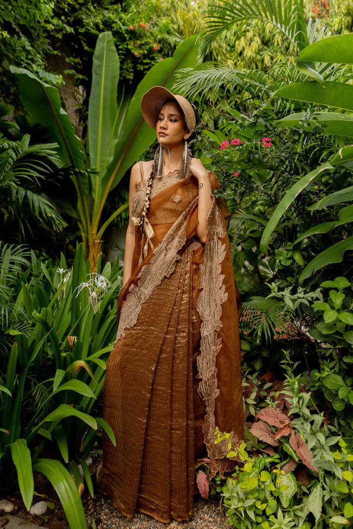 BROWN SAREE (helena)
