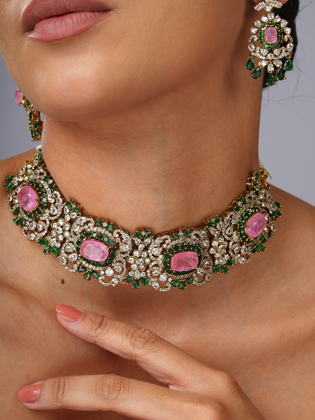 Pink Regent Necklace
