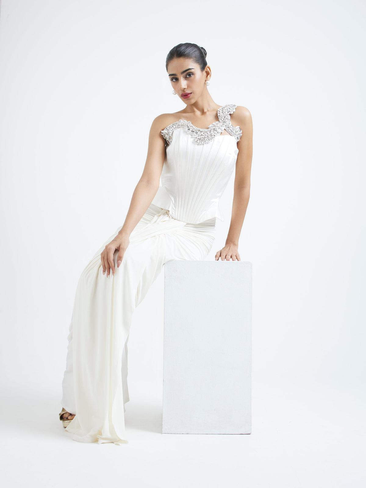 Reem + Detachable Embellished Overlay