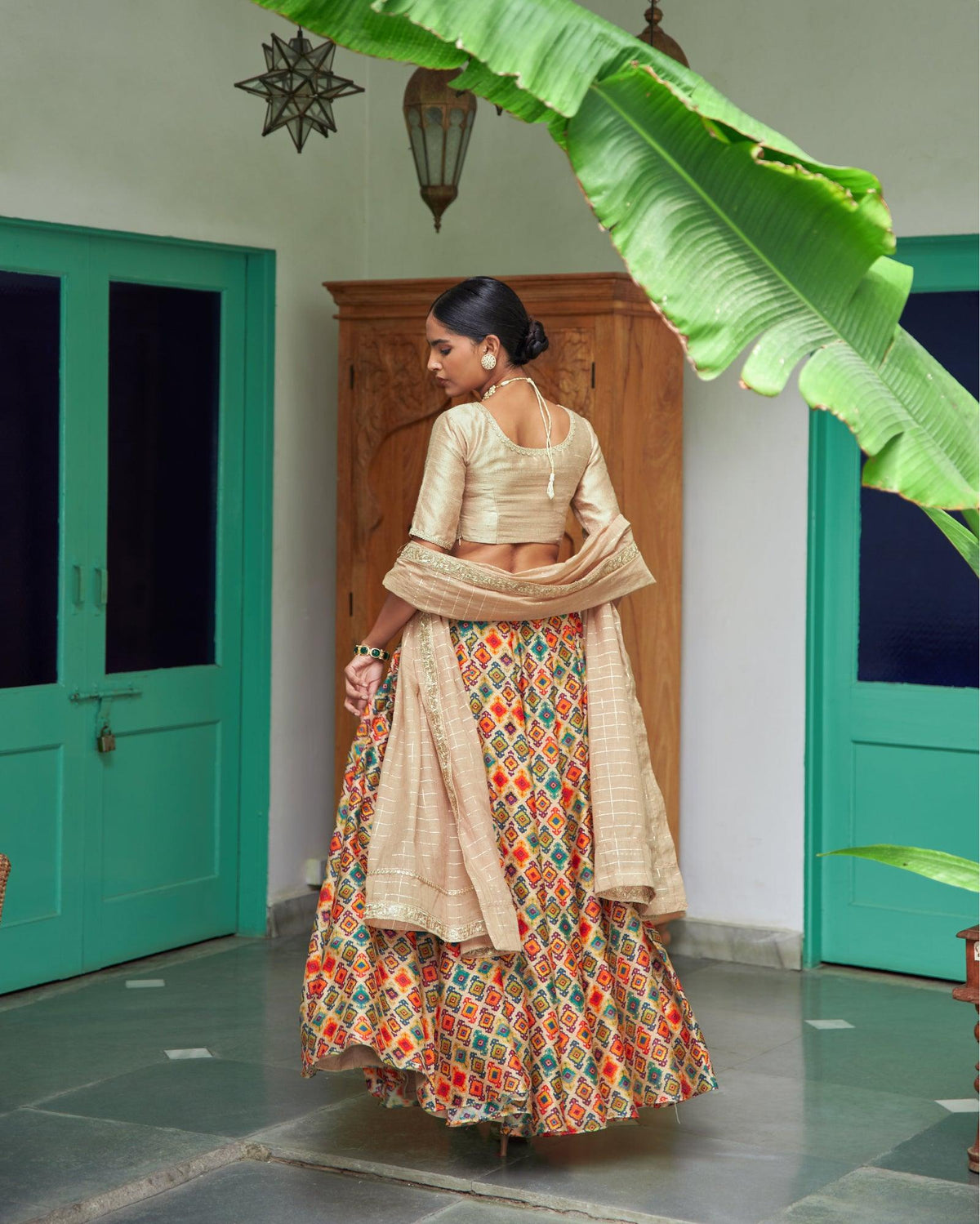 Husn Chanderi Lehenga Set