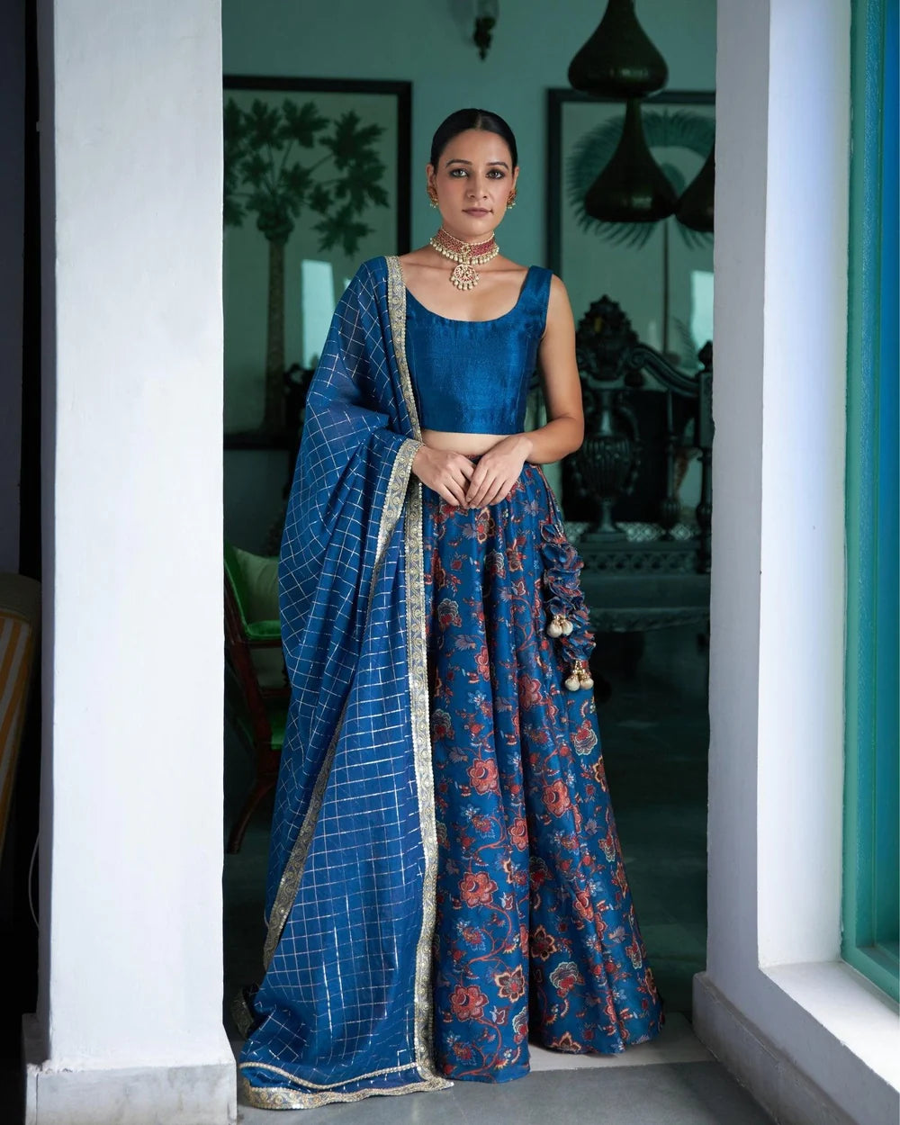 Noor Chanderi Lehenga Set
