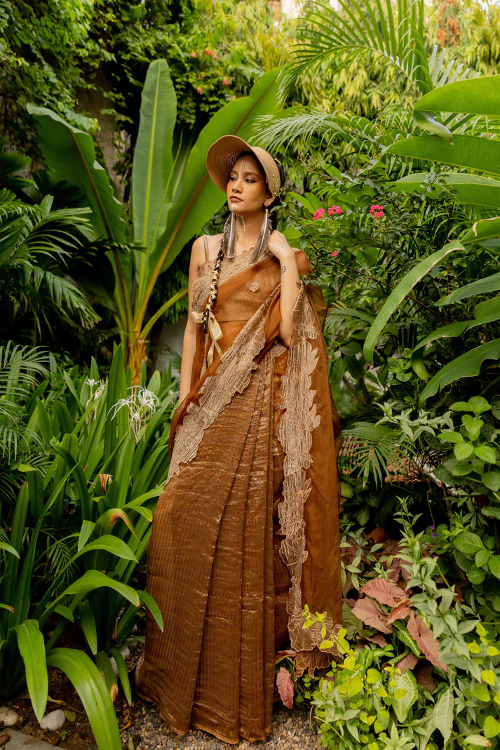 BROWN SAREE (helena)
