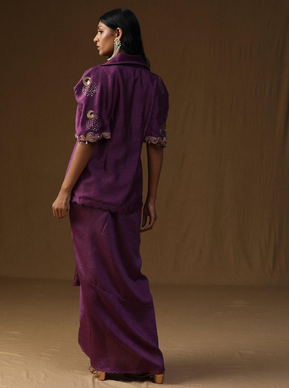 Rangadevi Jamuni – Draped Skirt Set